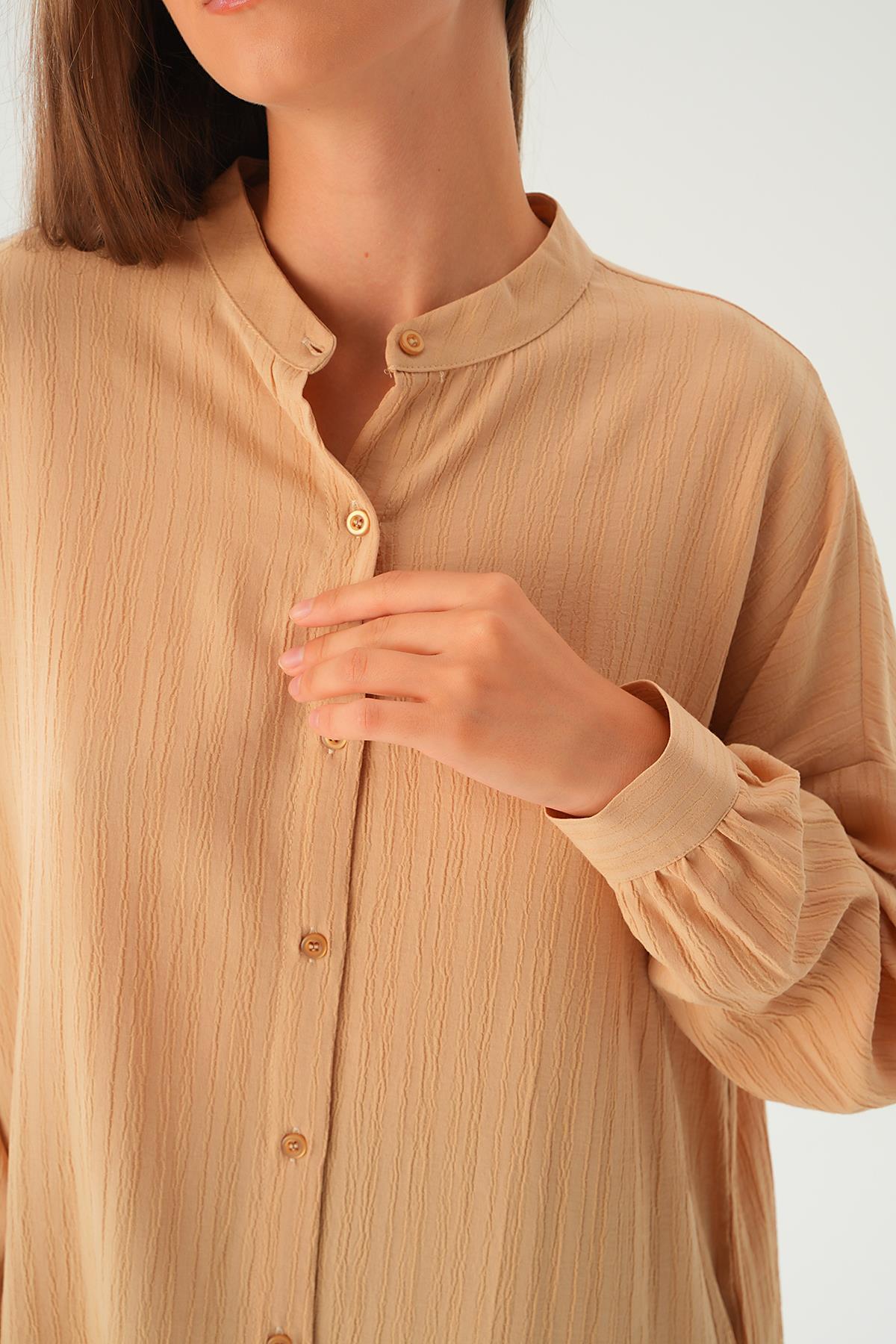 Bej Hakim Yaka Tunik 4172A - 6