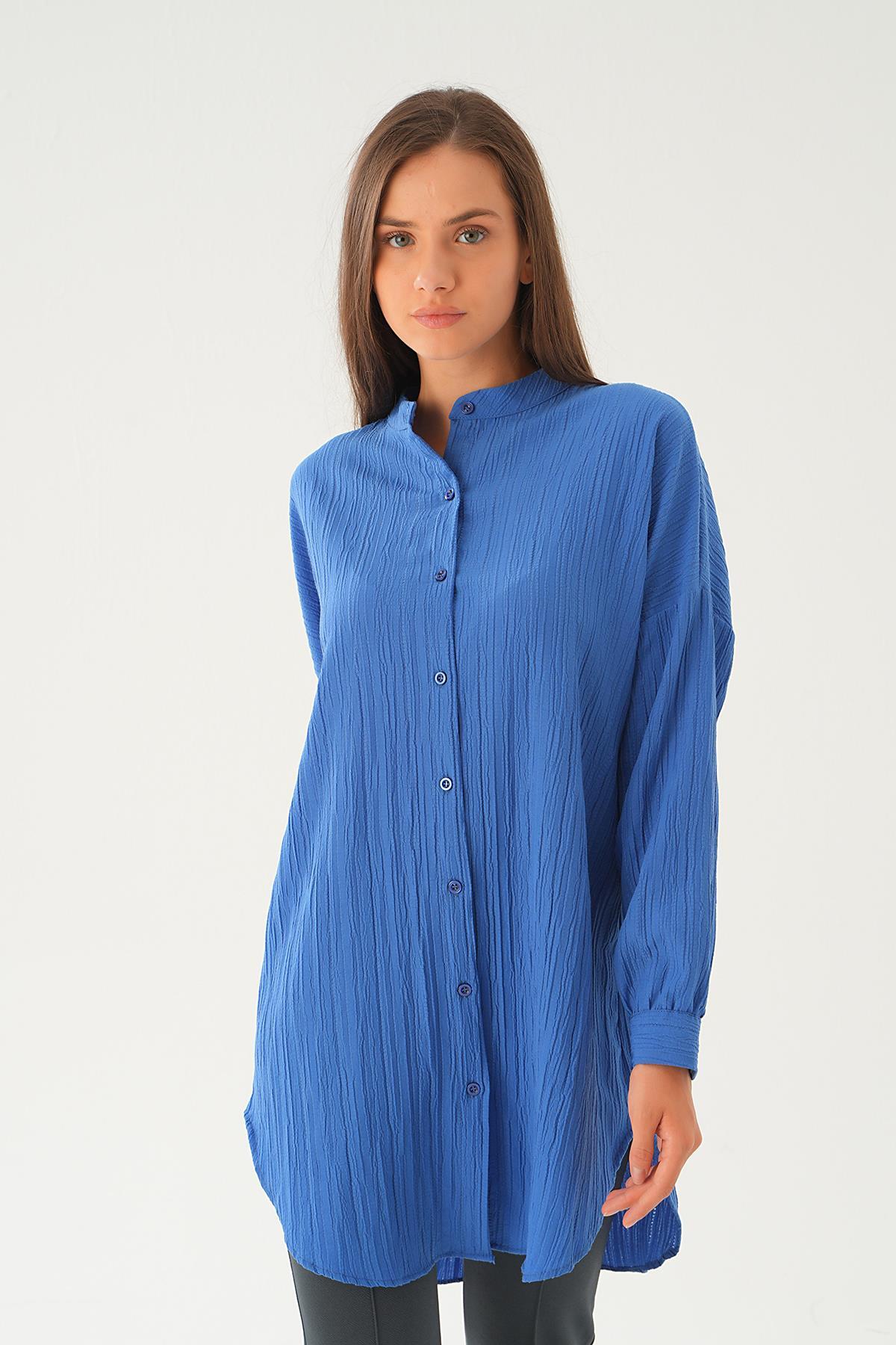İndigo Hakim Yaka Tunik 4172A - 2