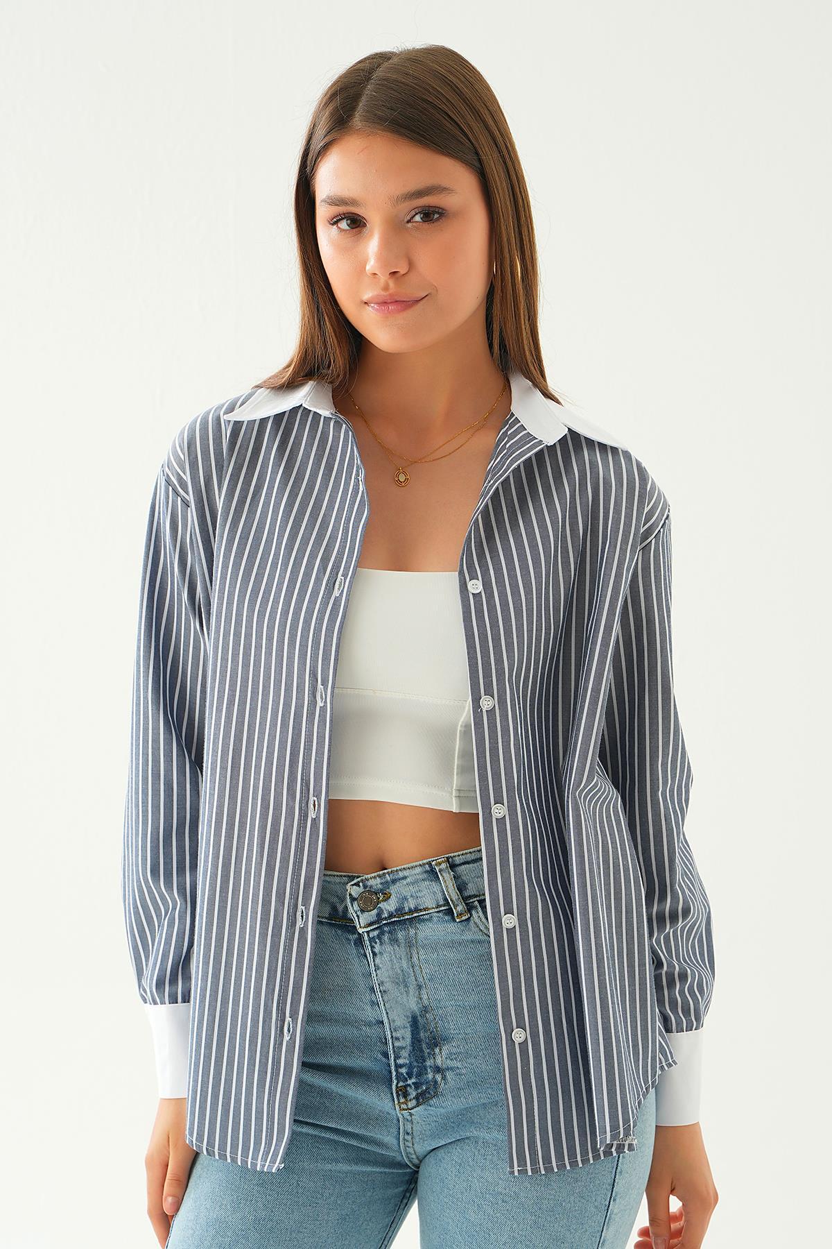 4185A Çizgili Gömlek Laci - 1