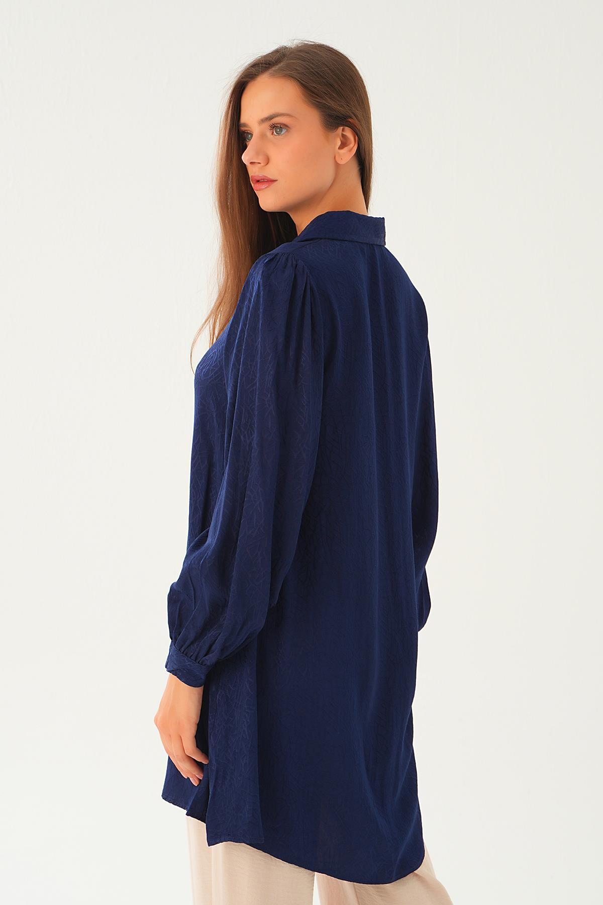 Laci Balon Kol Desenli Tunik 4208A - 5