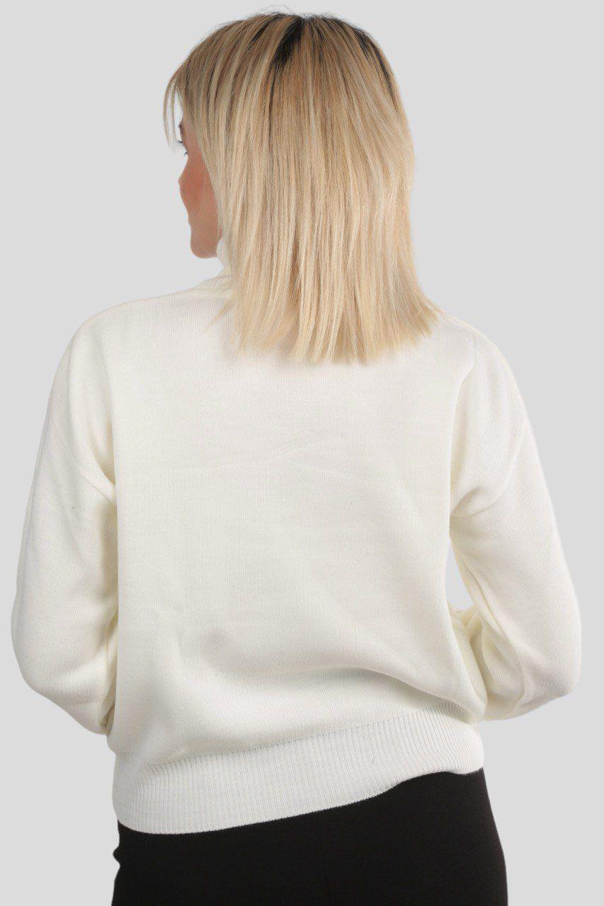 Kemik Balıkçı Yaka Basic Kazak 4225 - 4