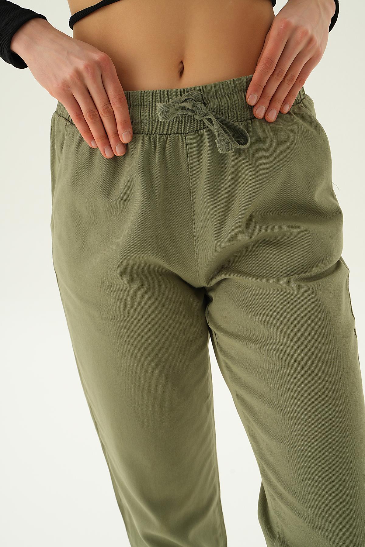 Paça Püskül Pantolon 4228 Haki - 5