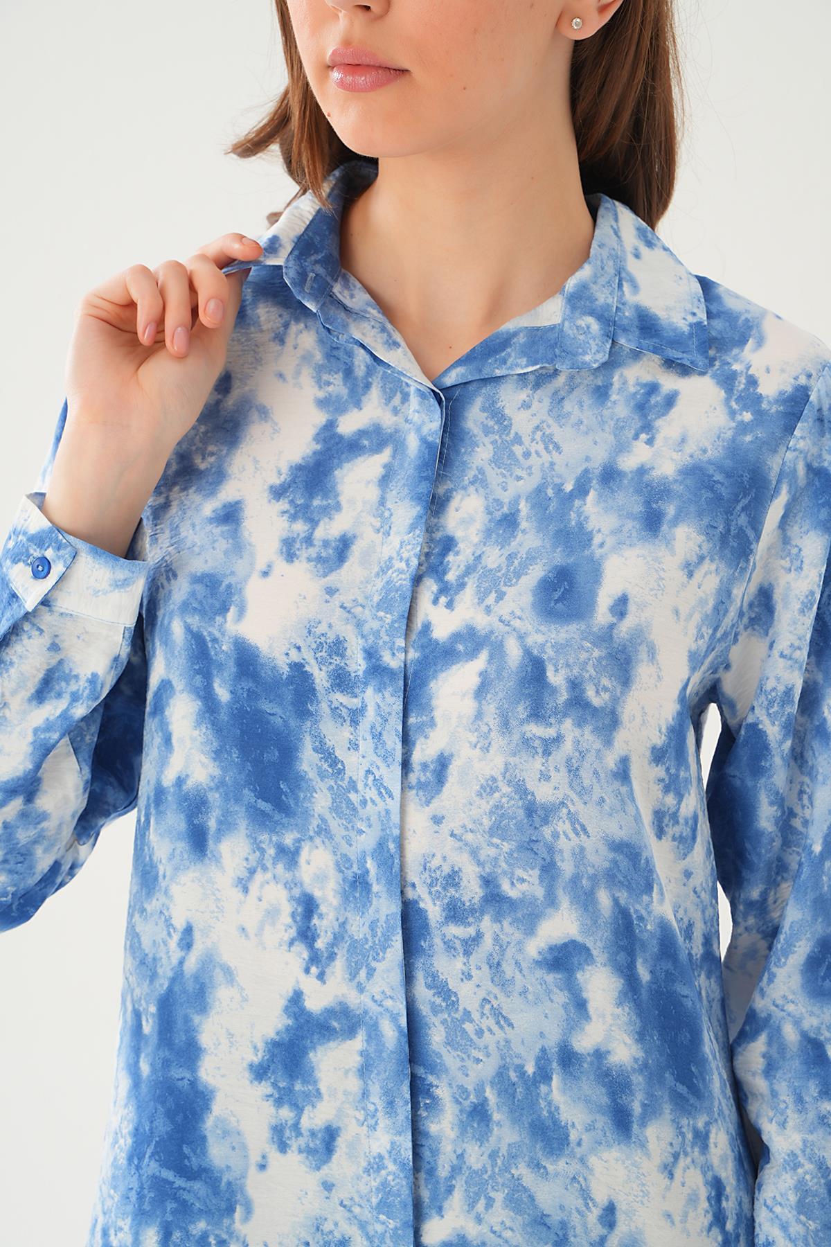 Saks Desenli Tunik 4236A - 6