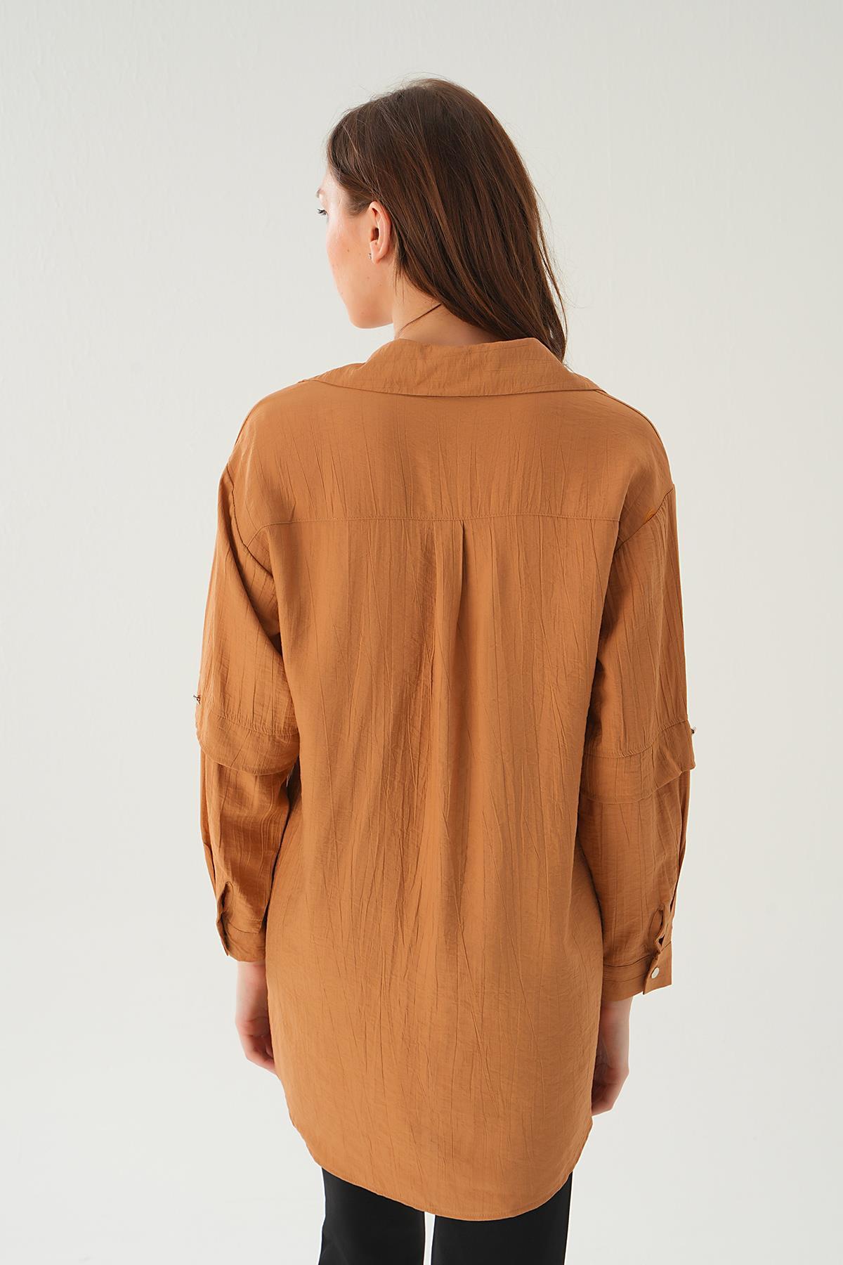 Bisküvi Tek Cep Tunik 4237A - 4