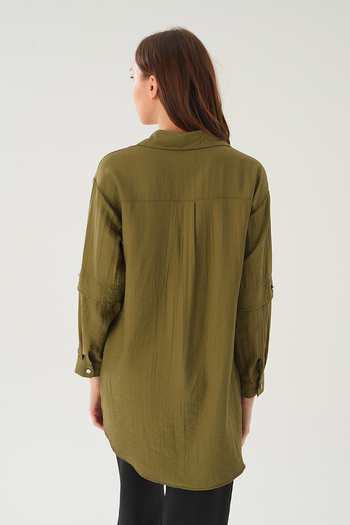 Haki Tek Cep Tunik 4237A - 5