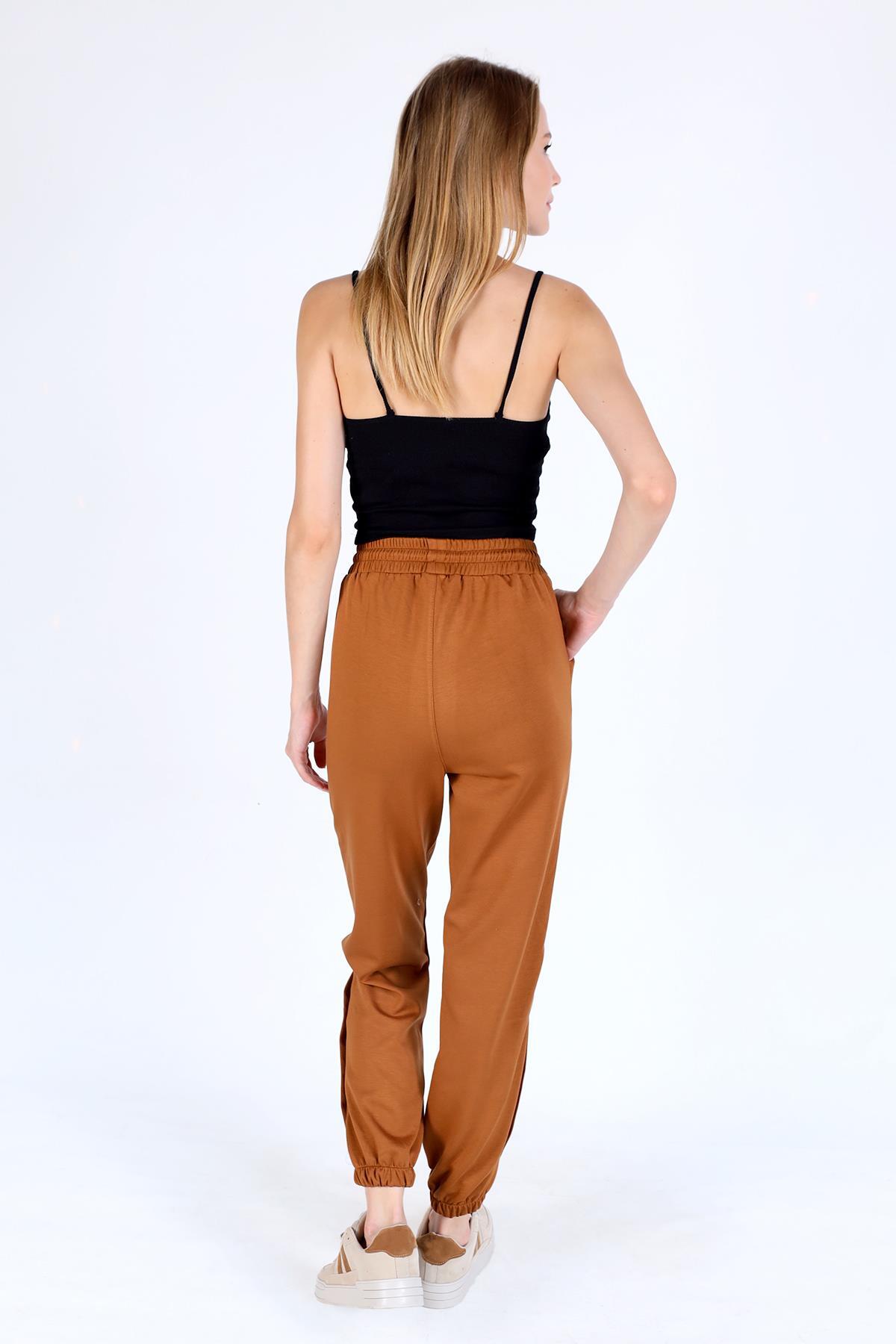 4281A paça Çıtçıtlı Eşofman Taba - 5