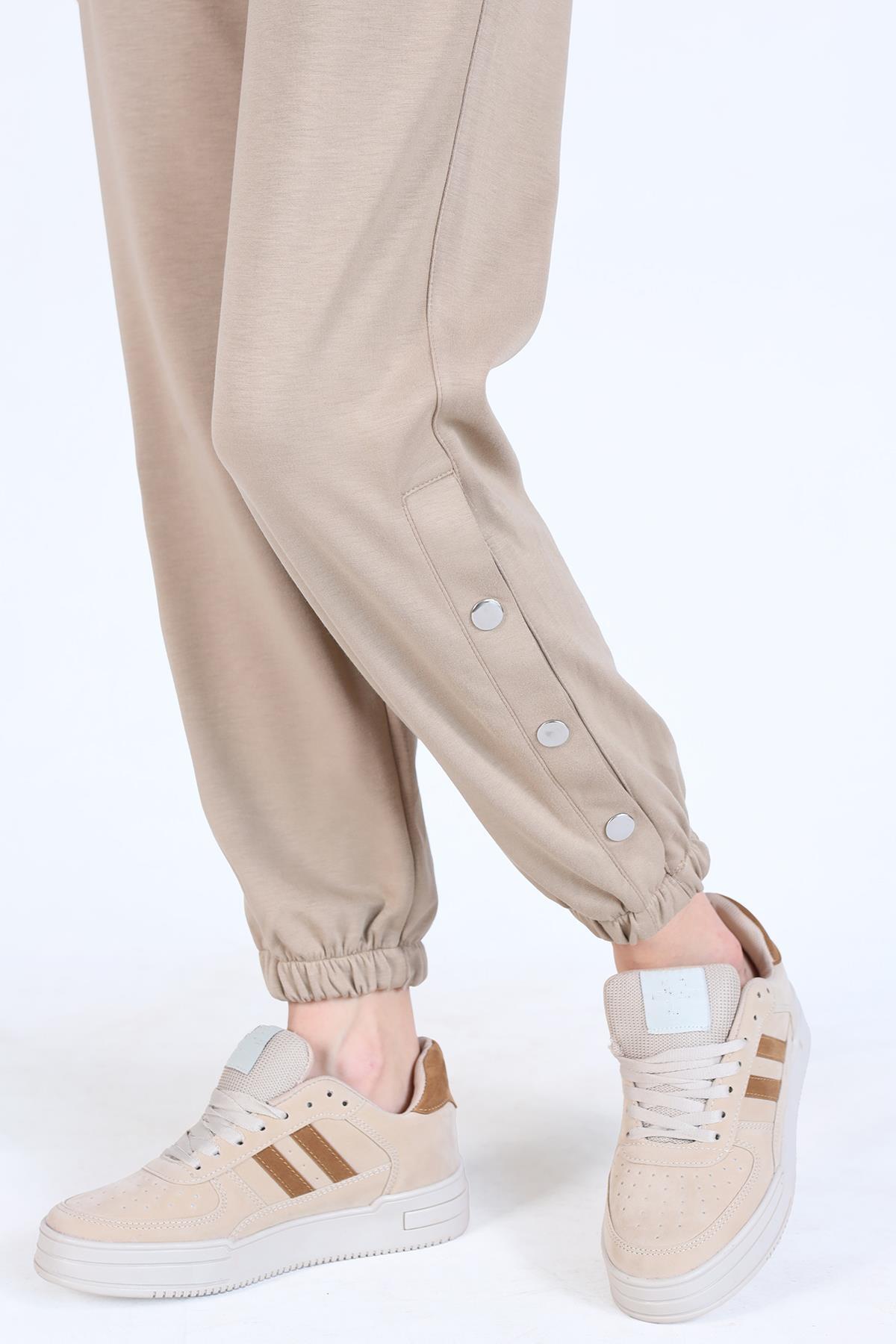 Vizon Paça Çıtçıtlı Oysho Eşofman 4281A - 6
