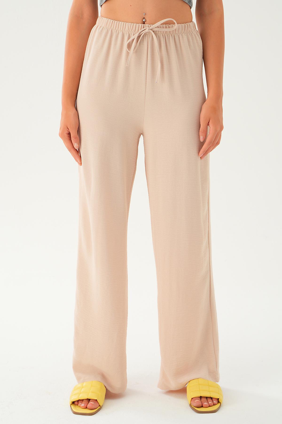 Bej Bol Paça Pantolon 4284A - 2