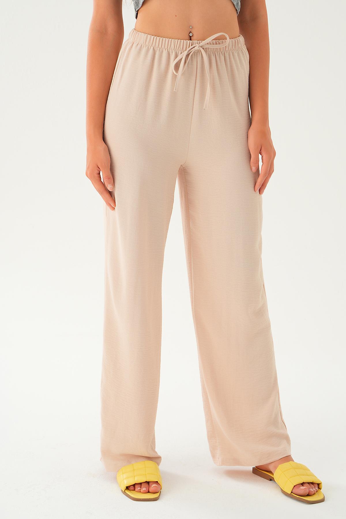 Bej Bol Paça Pantolon 4284A - 3