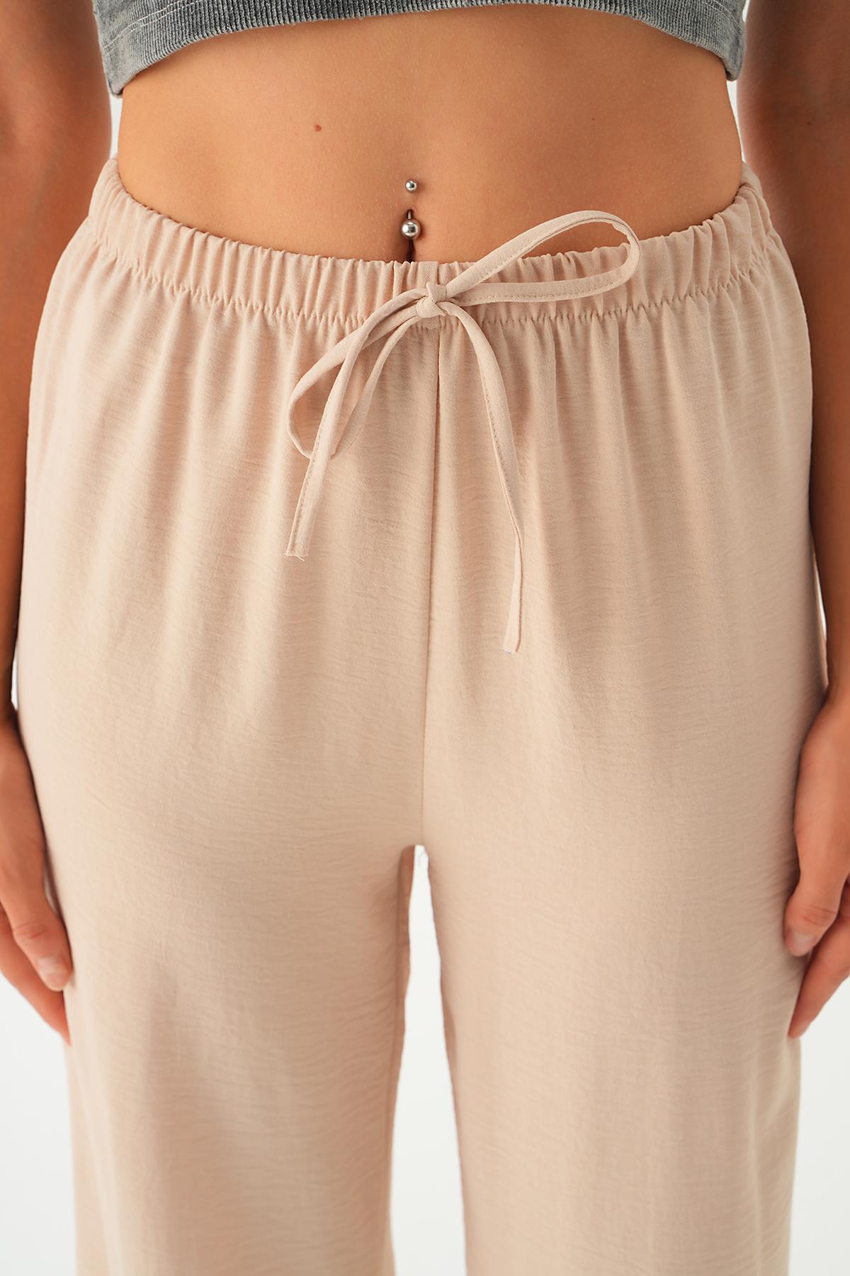 Bej Bol Paça Pantolon 4284A - 6