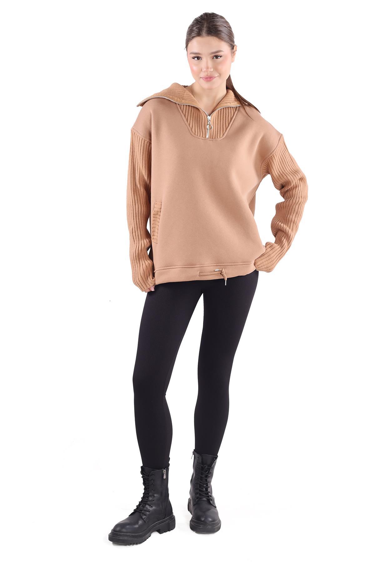 Bisküvi Fermuarlı Sweat 4290 - 3