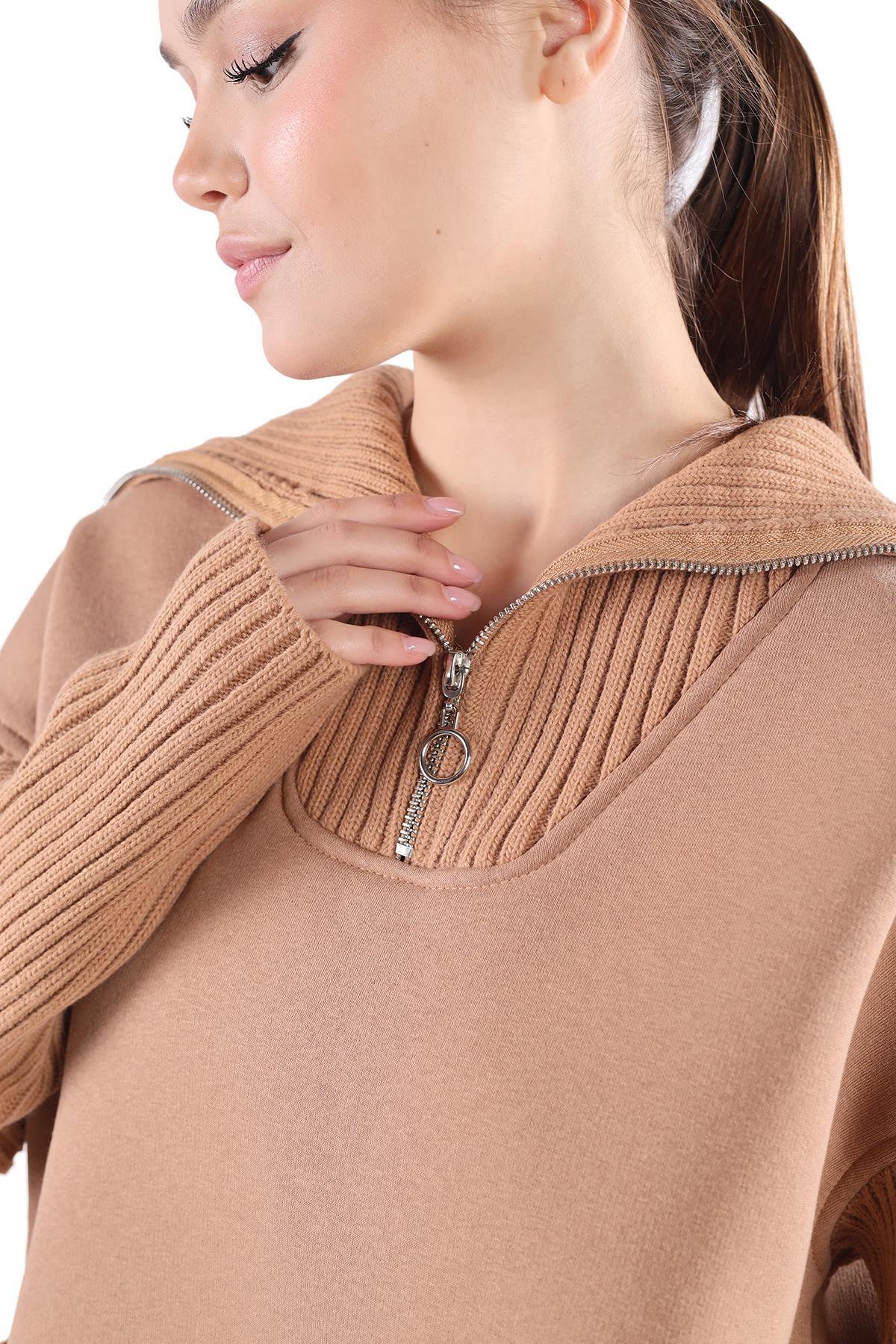 Bisküvi Fermuarlı Sweat 4290 - 6