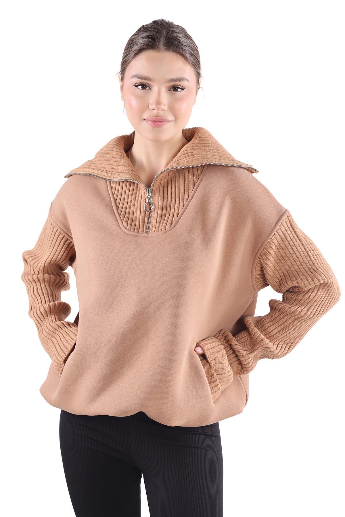 Bisküvi Fermuarlı Sweat 4290 - 7