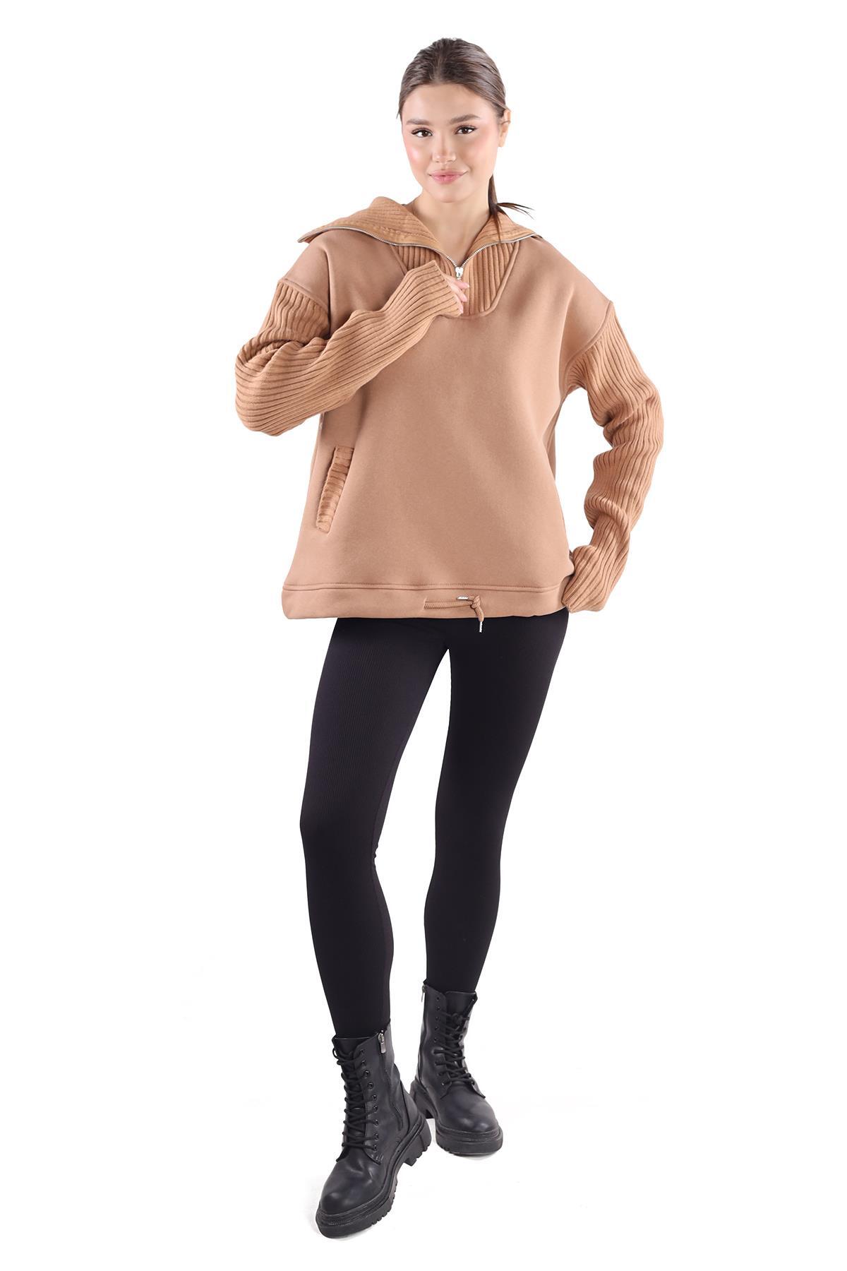 Bisküvi Fermuarlı Sweat 4290 - 8