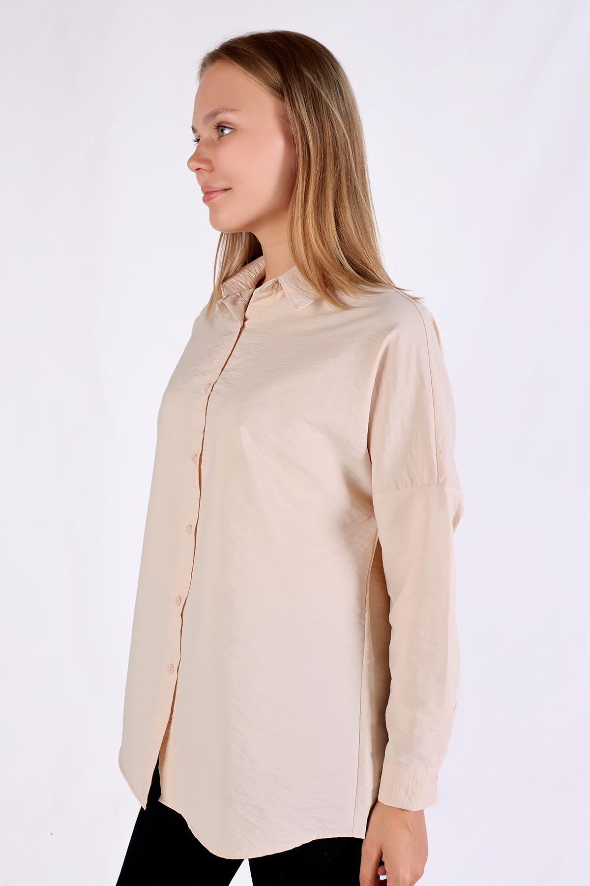 Taş Oversize Klasik Gömlek 4305A - 7