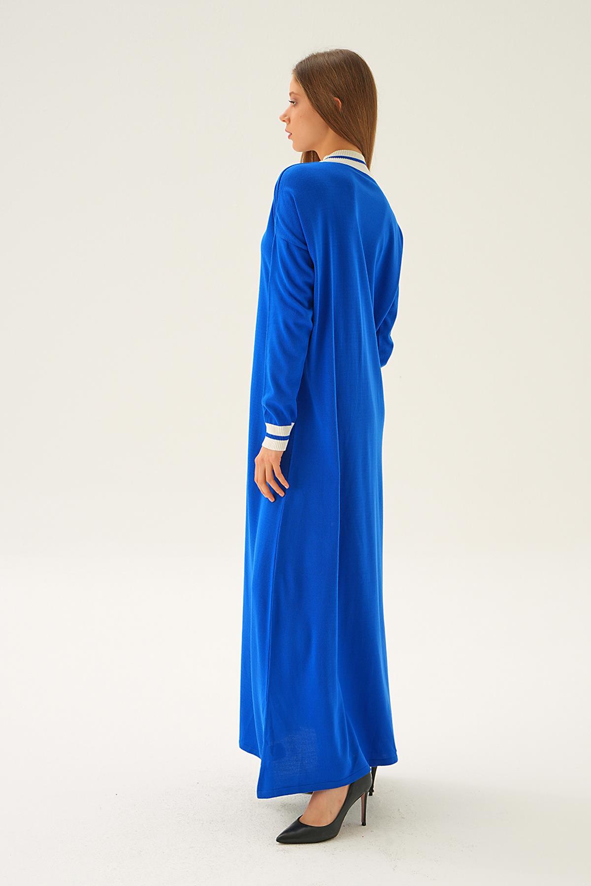 Saks Ribana Detay Triko Elbise 4320 - 3