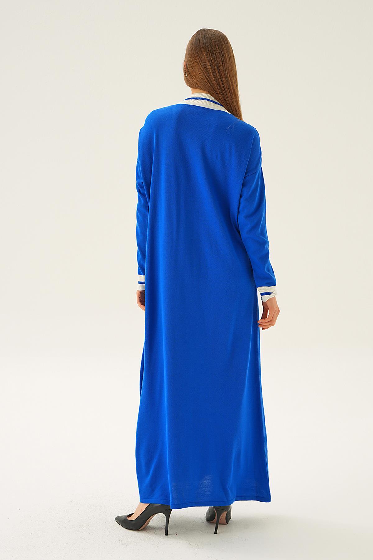 Saks Ribana Detay Triko Elbise 4320 - 4