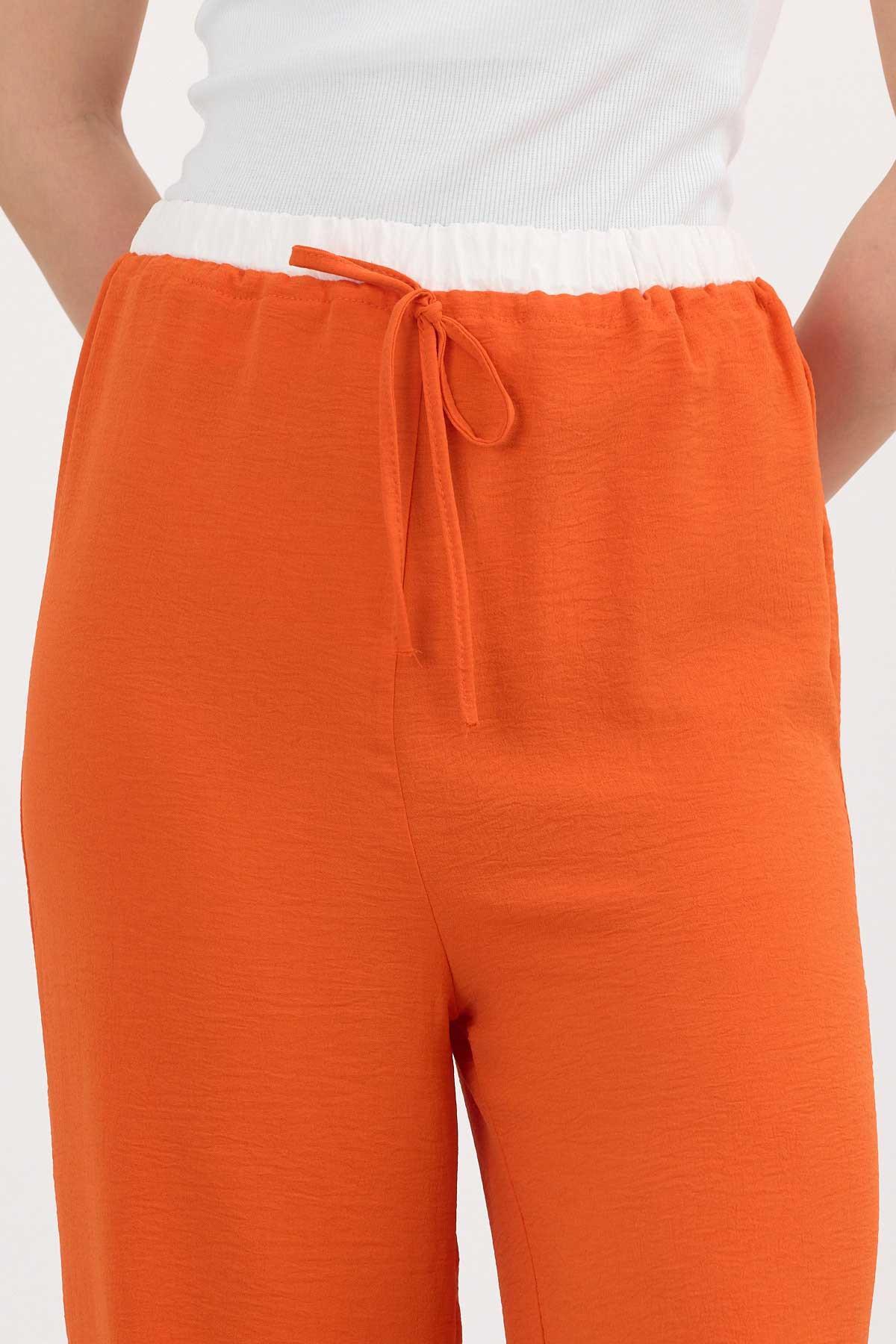 Koyu Orange Bol Paça Pantolon 4327A - 7