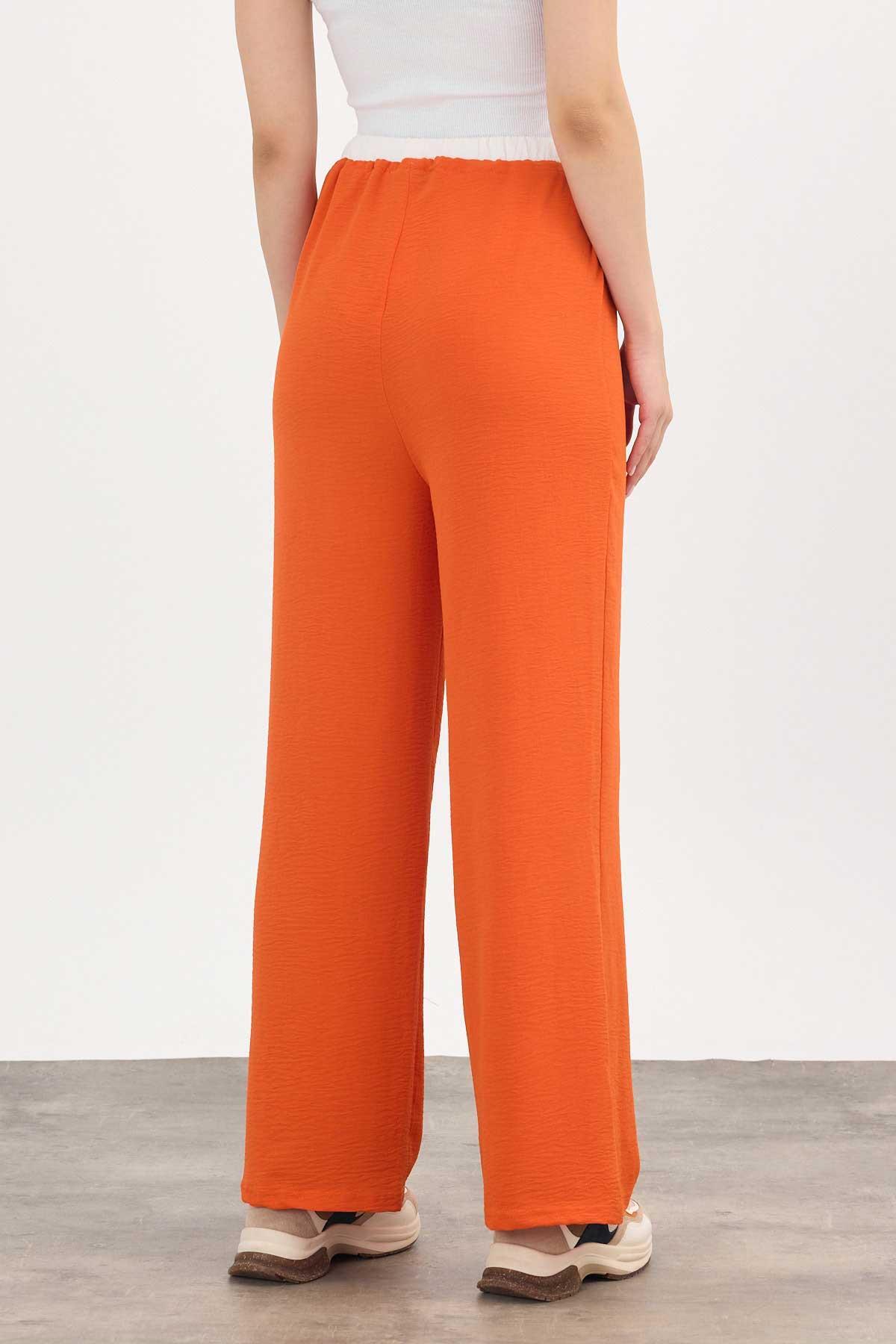 Koyu Orange Bol Paça Pantolon 4327A - 6