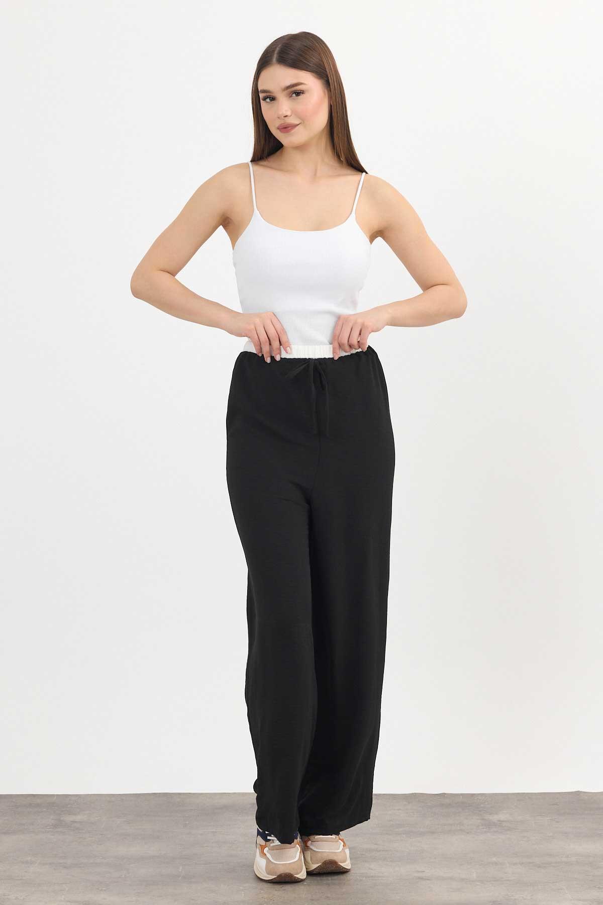 4327A Bol Paça Pantolon Siyah - RAYS