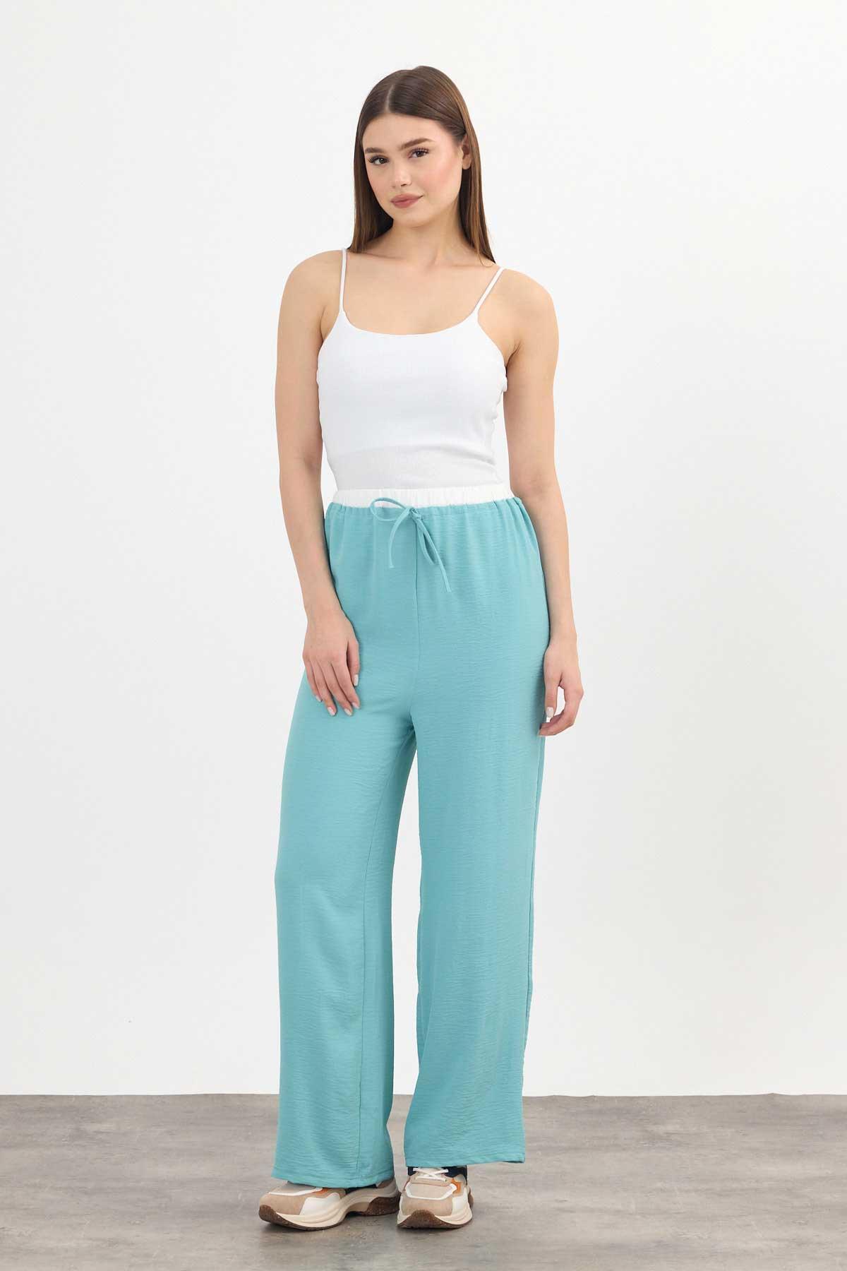 Turkuaz Bol Paça Pantolon 4327A - 1