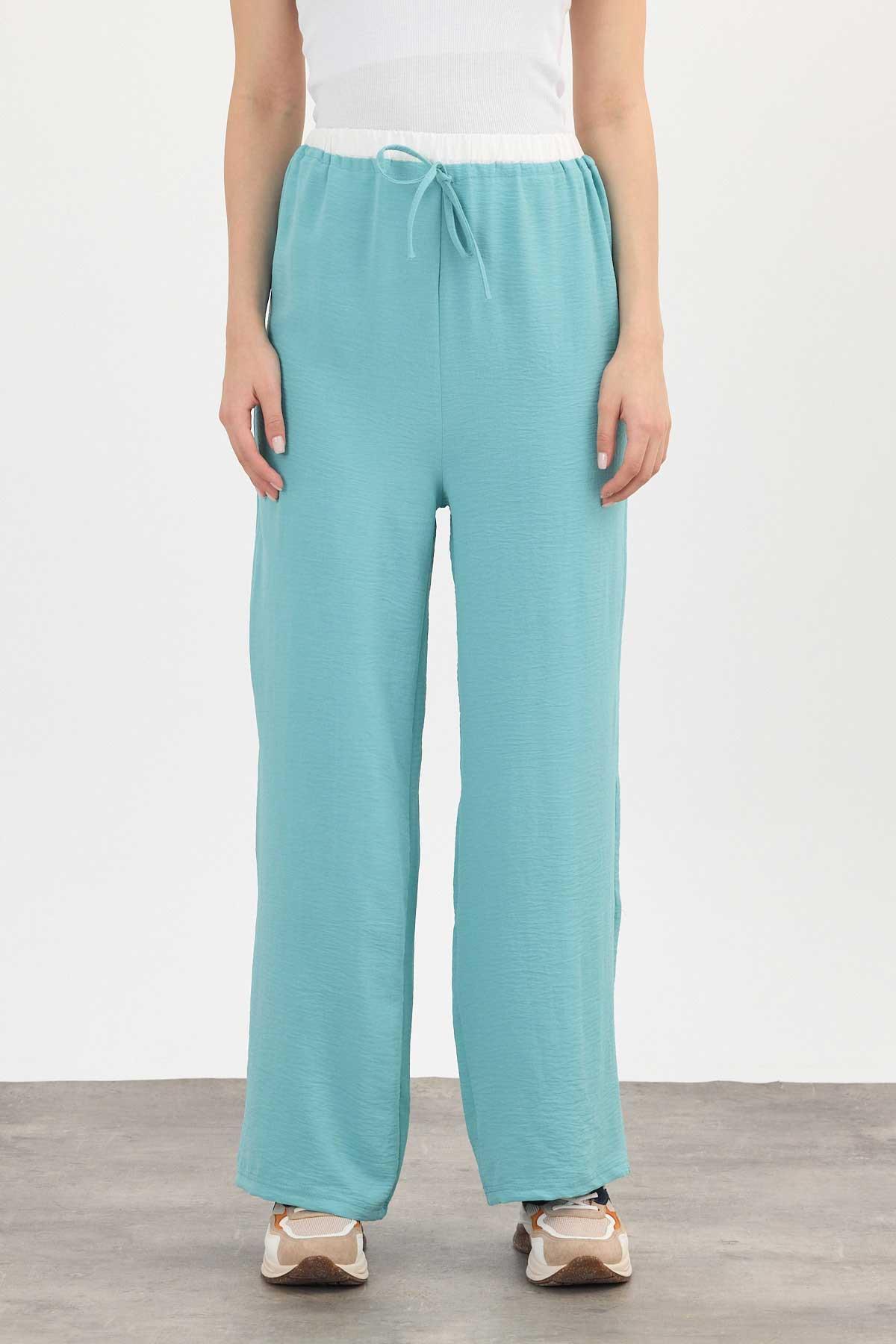 Turkuaz Bol Paça Pantolon 4327A - 3