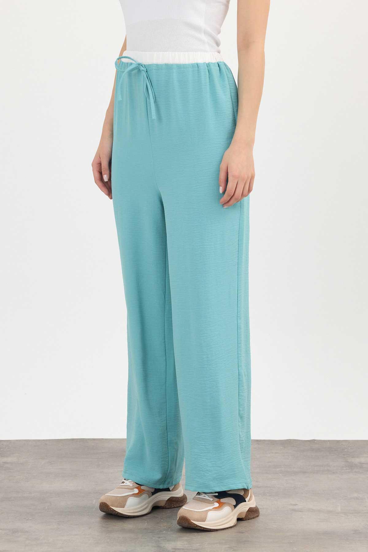 Turkuaz Bol Paça Pantolon 4327A - 4
