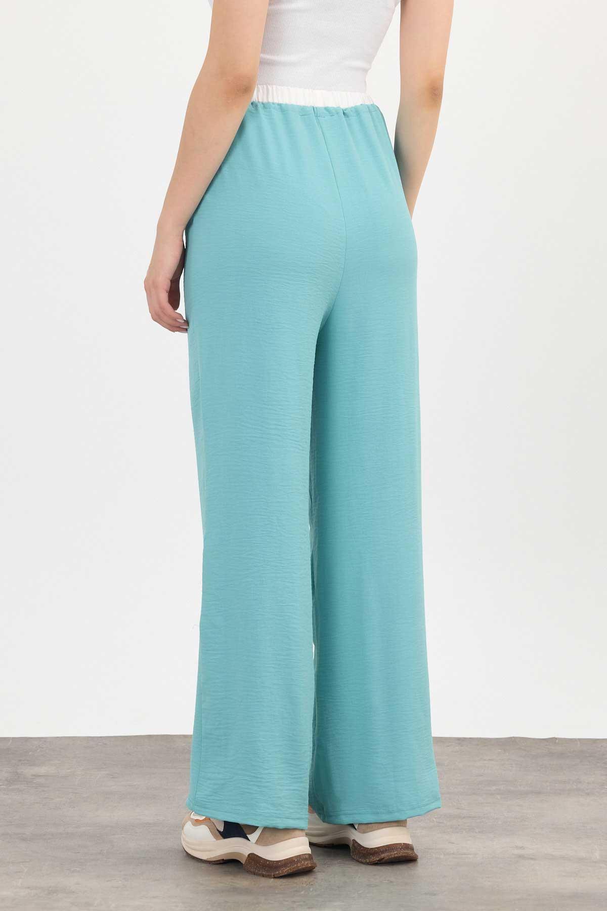 Turkuaz Bol Paça Pantolon 4327A - 6