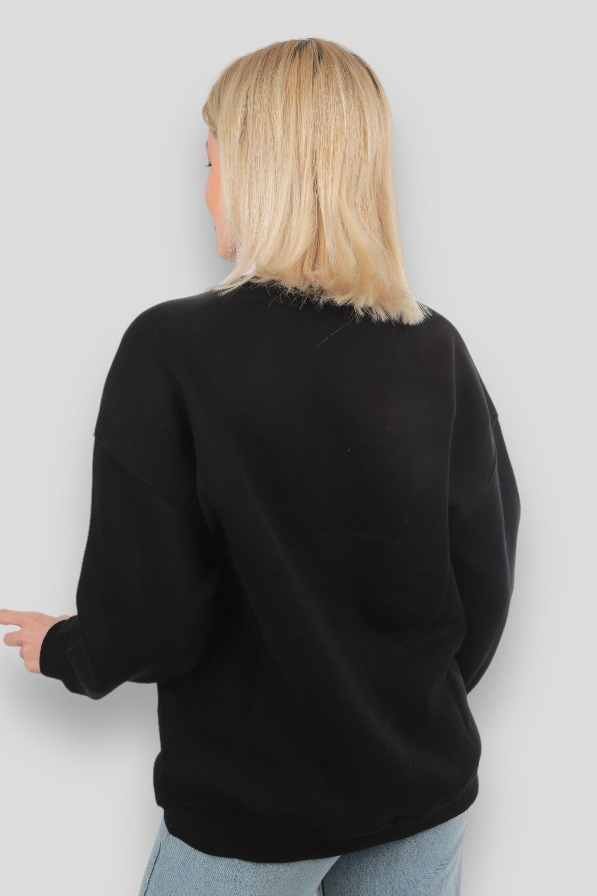 Siyah Düğmeli Retro Hırka 4355 - 5