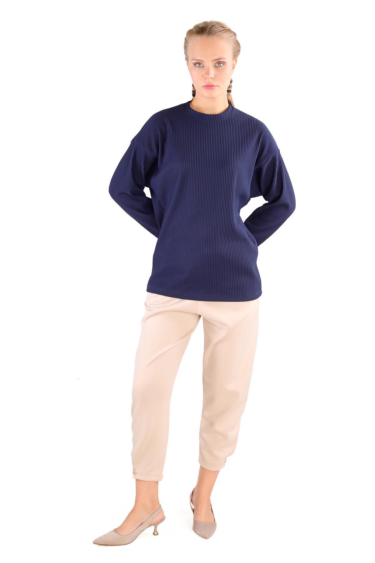 Laci Bisiklet Yaka Bluz 4359A - 6