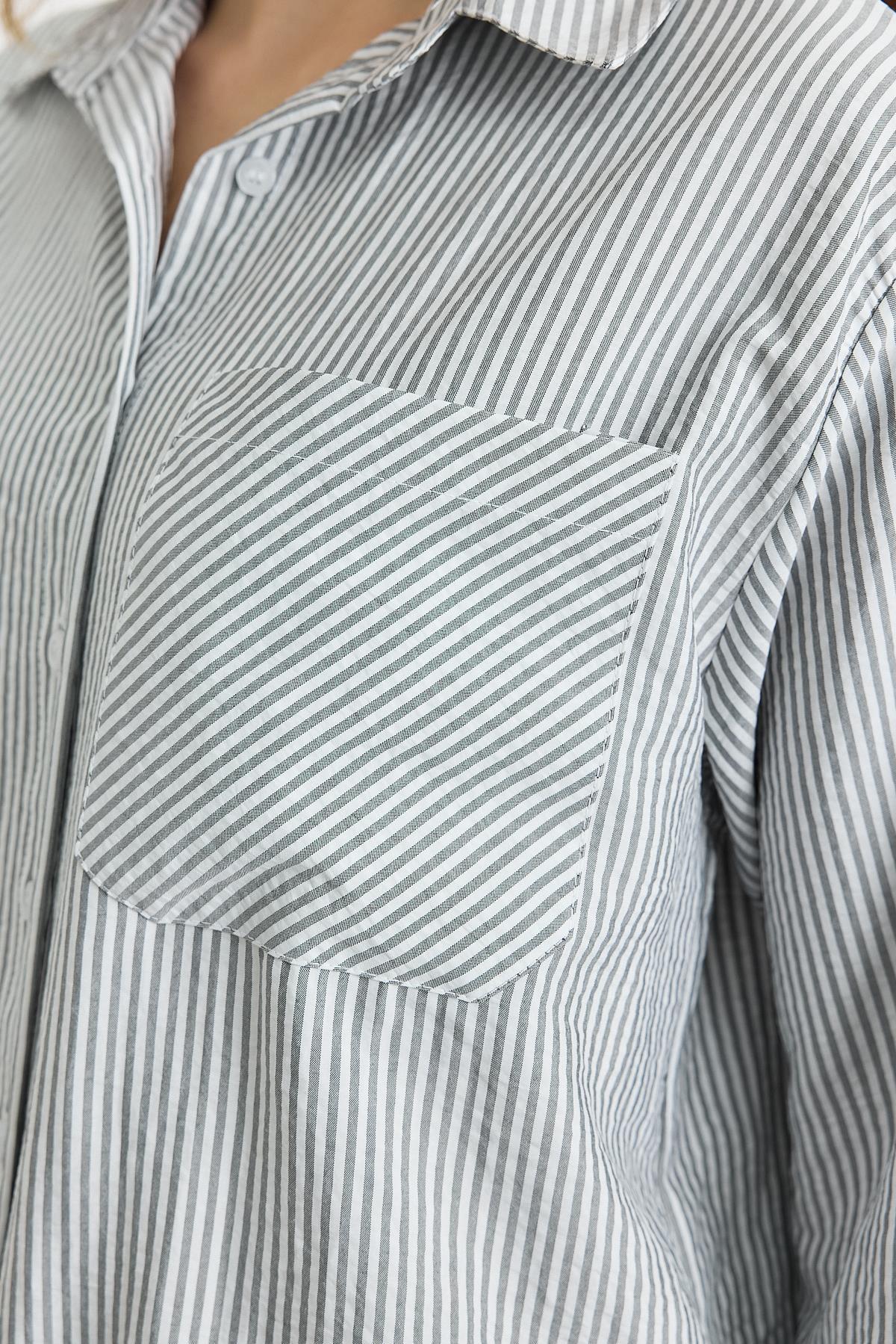 4360A Çizgili Gömlek Siyah - RAYS