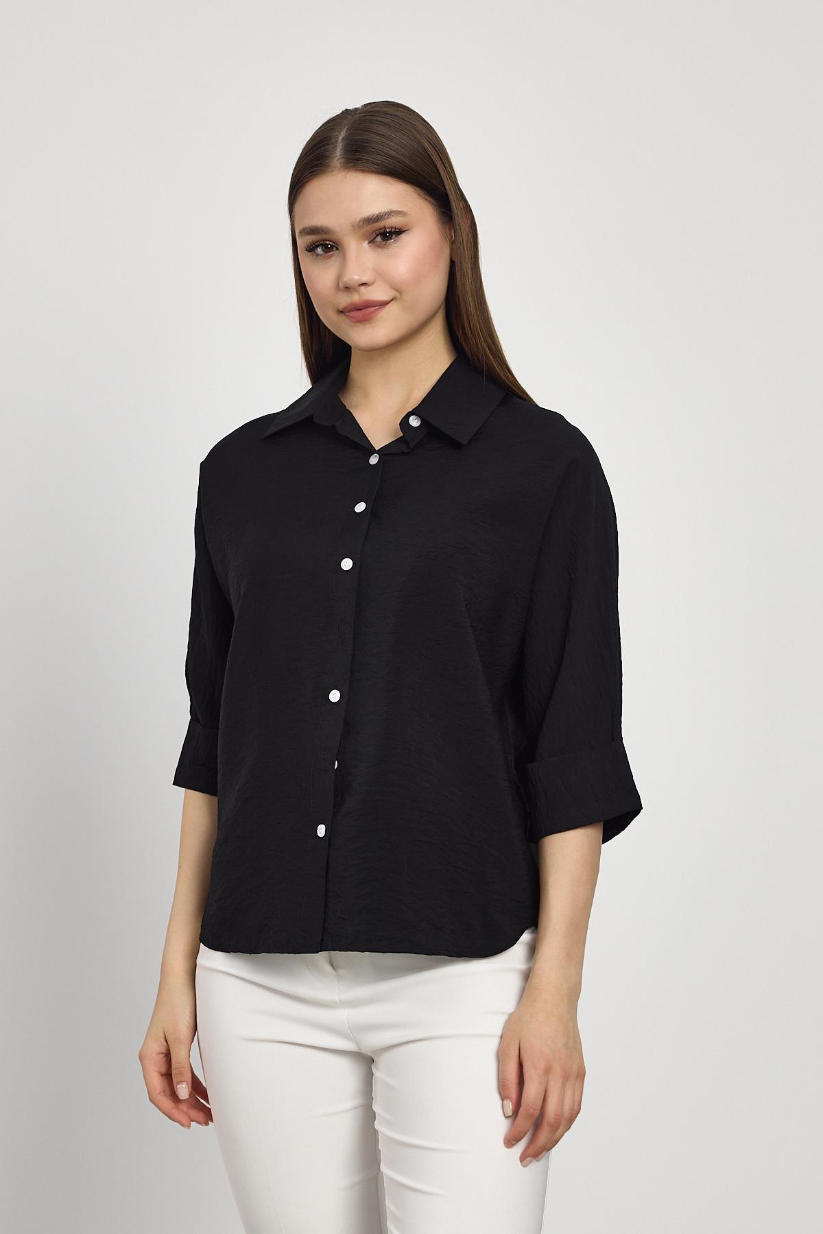 4361A Fakir Kol Gömlek Siyah - 6