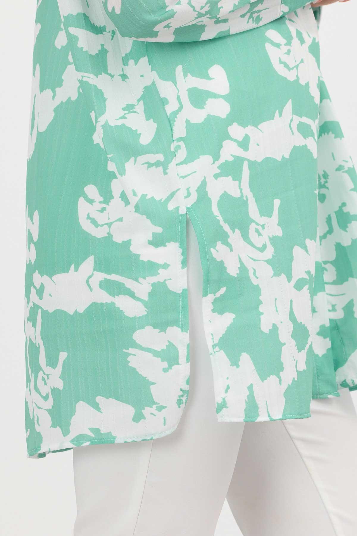 4401A Desenli Tunik Mint - 4