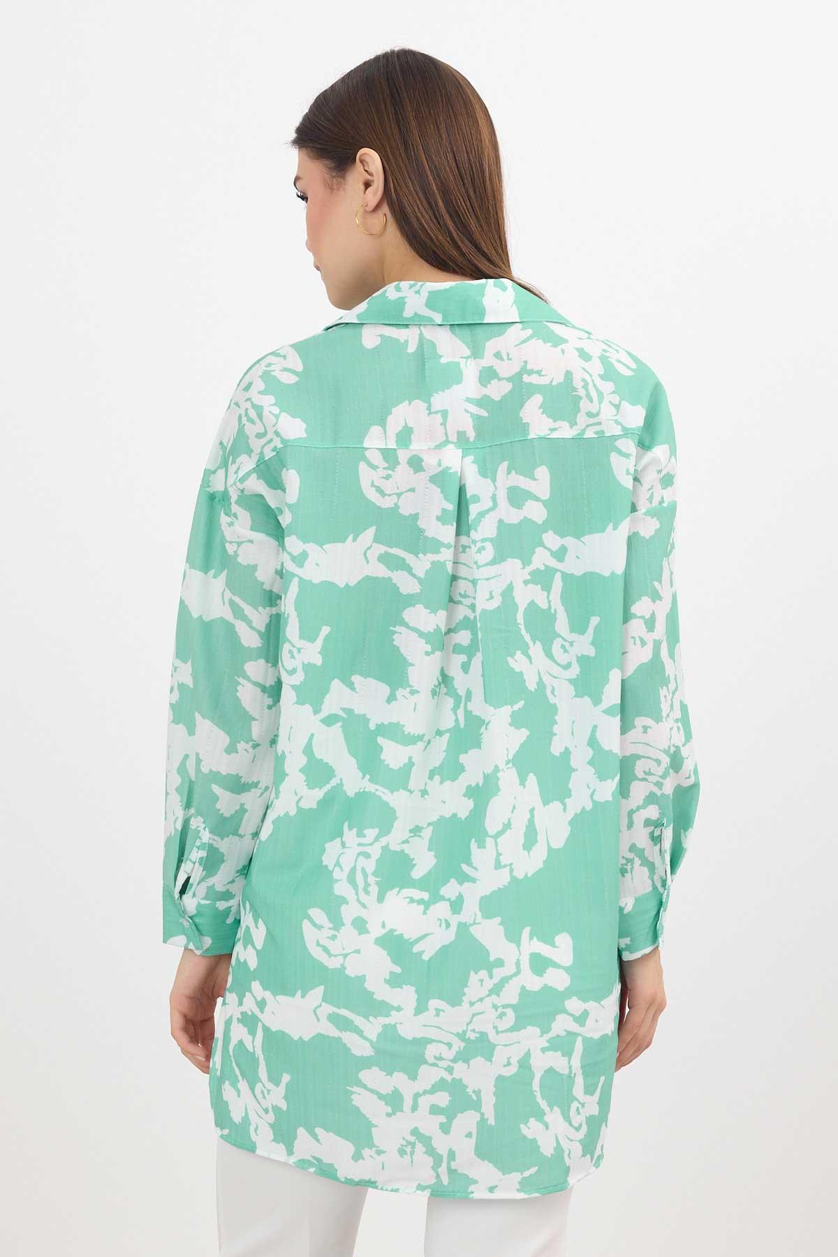 Mint Desenli Tunik 4401A - 6