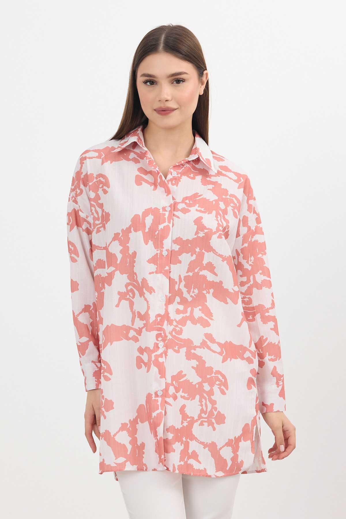 4401A Desenli Tunik Somon - 1