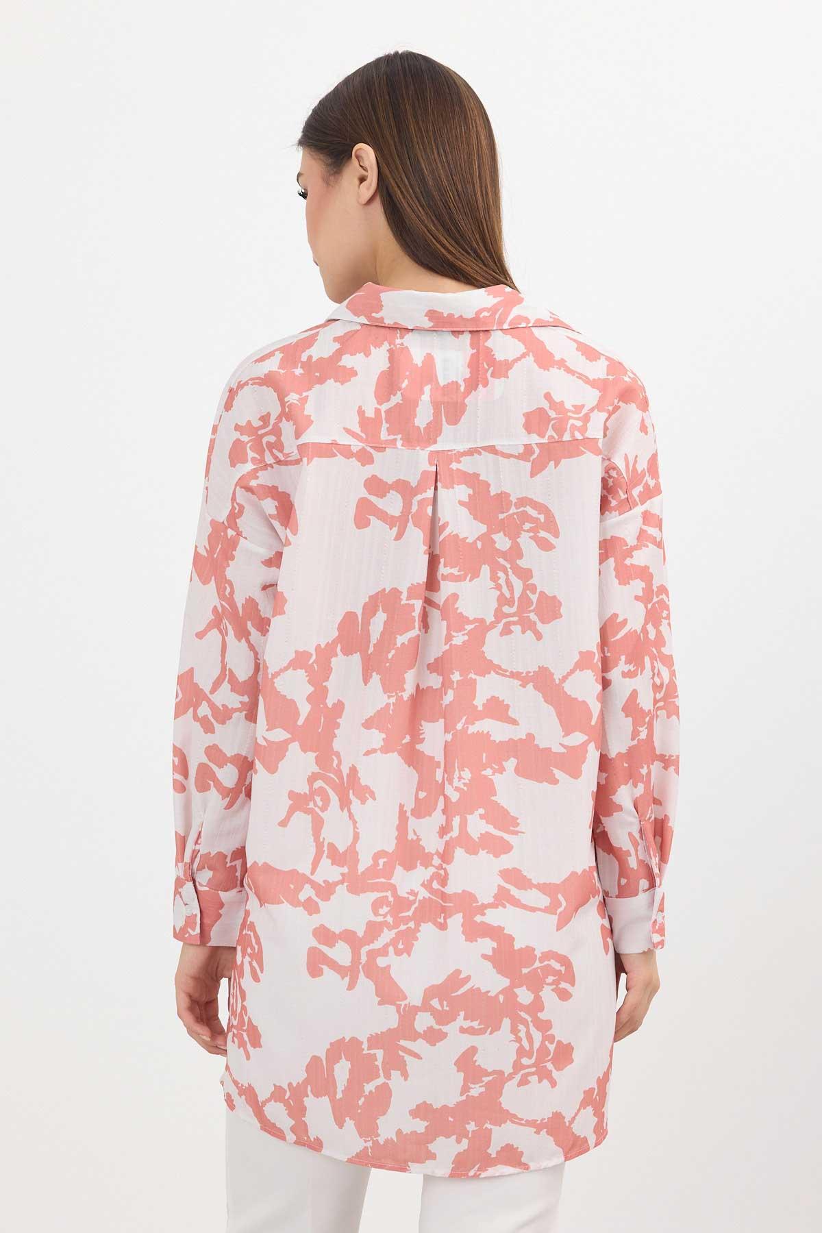 4401A Desenli Tunik Somon - 5