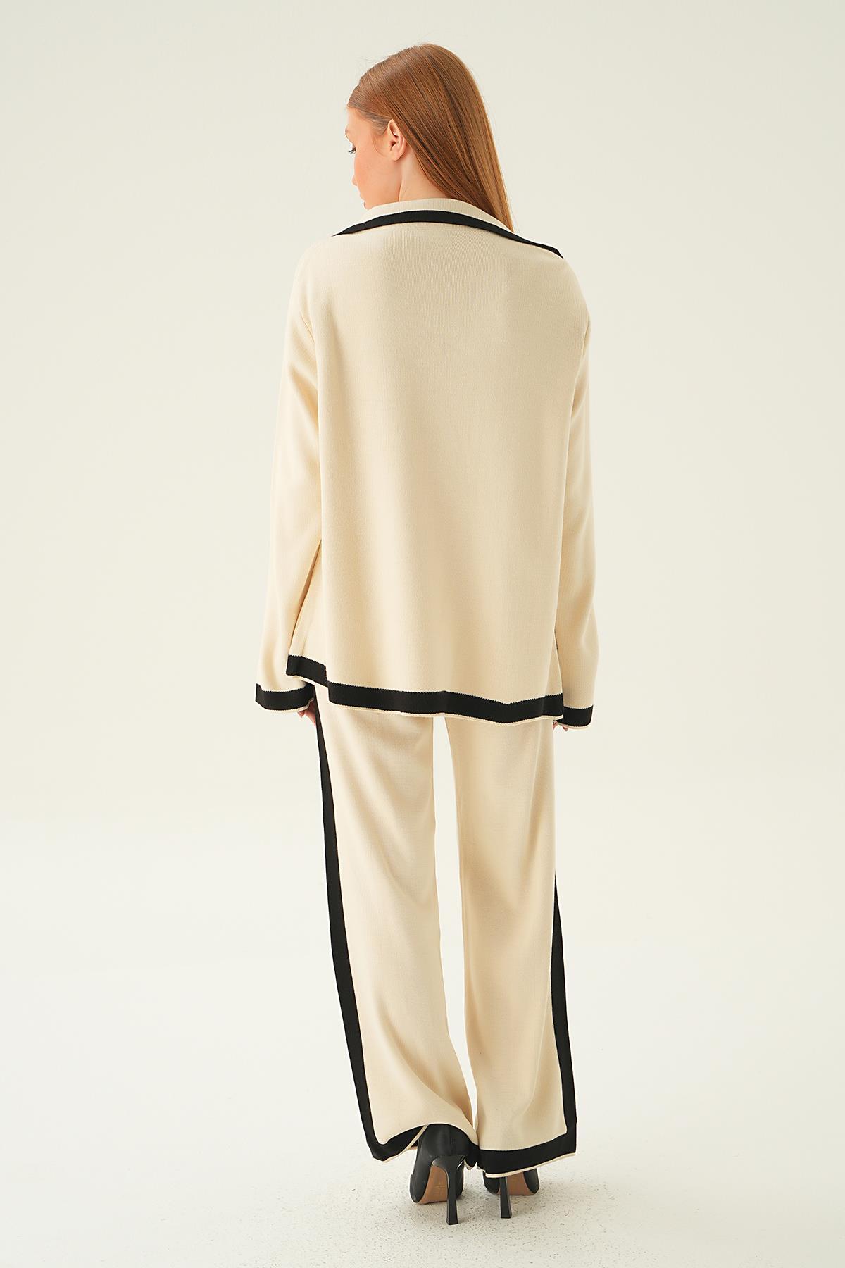 Taş Çizgi Detay Pantolon Takım 4470 - 5