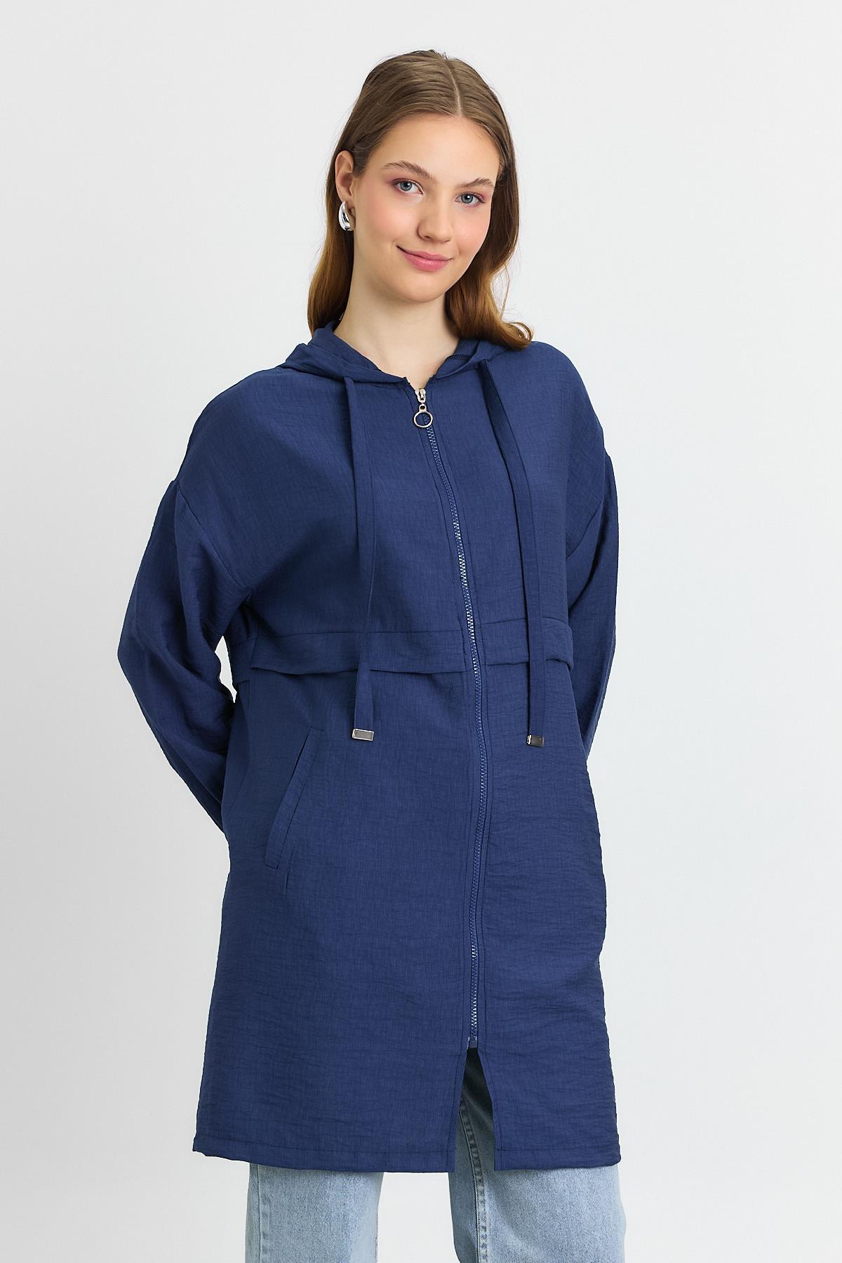 Laci Kapüşonlu Cepli Kap 4472A 