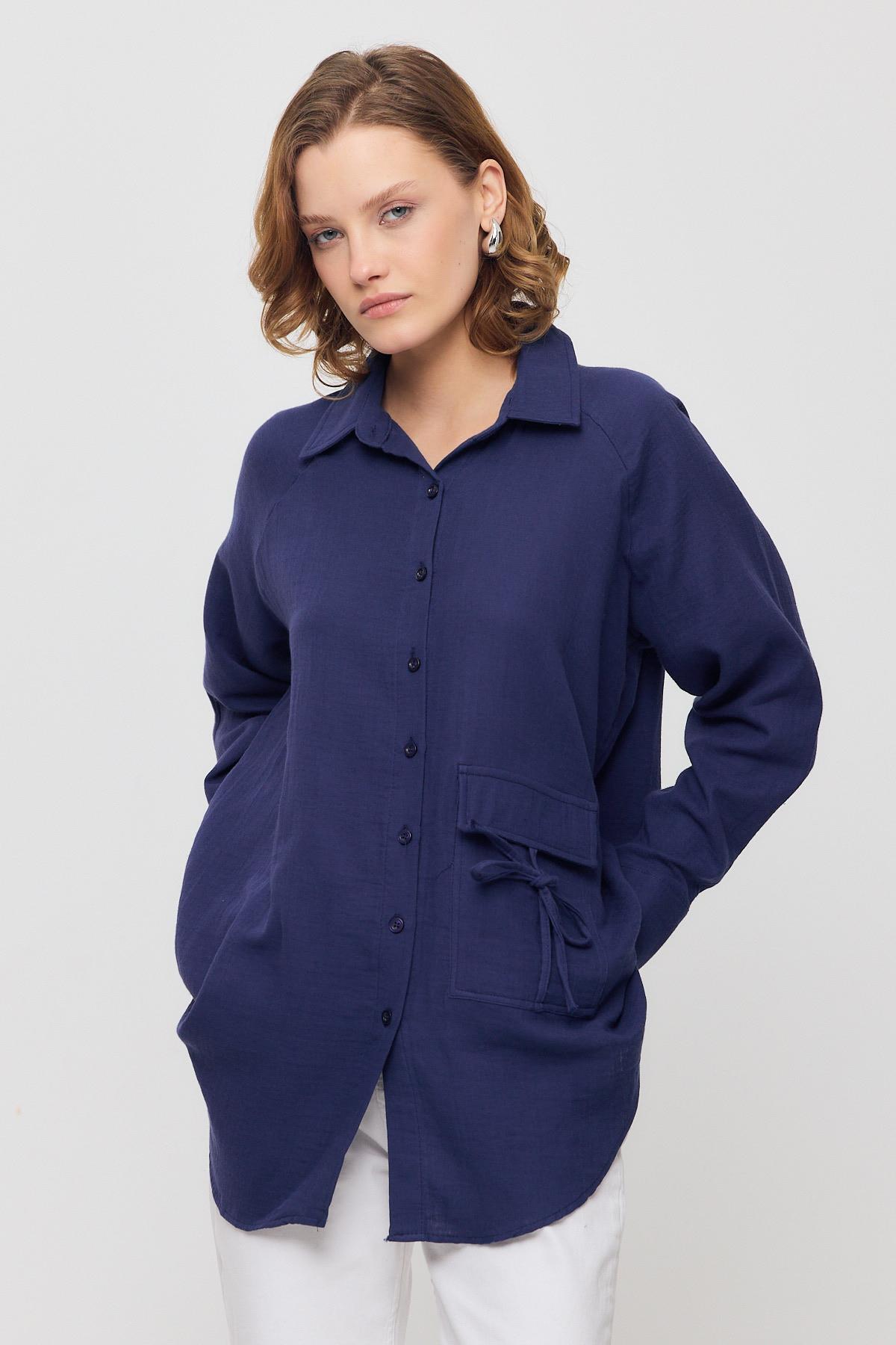 Laci Tek Cep Düğmeli Gömlek 4516A 