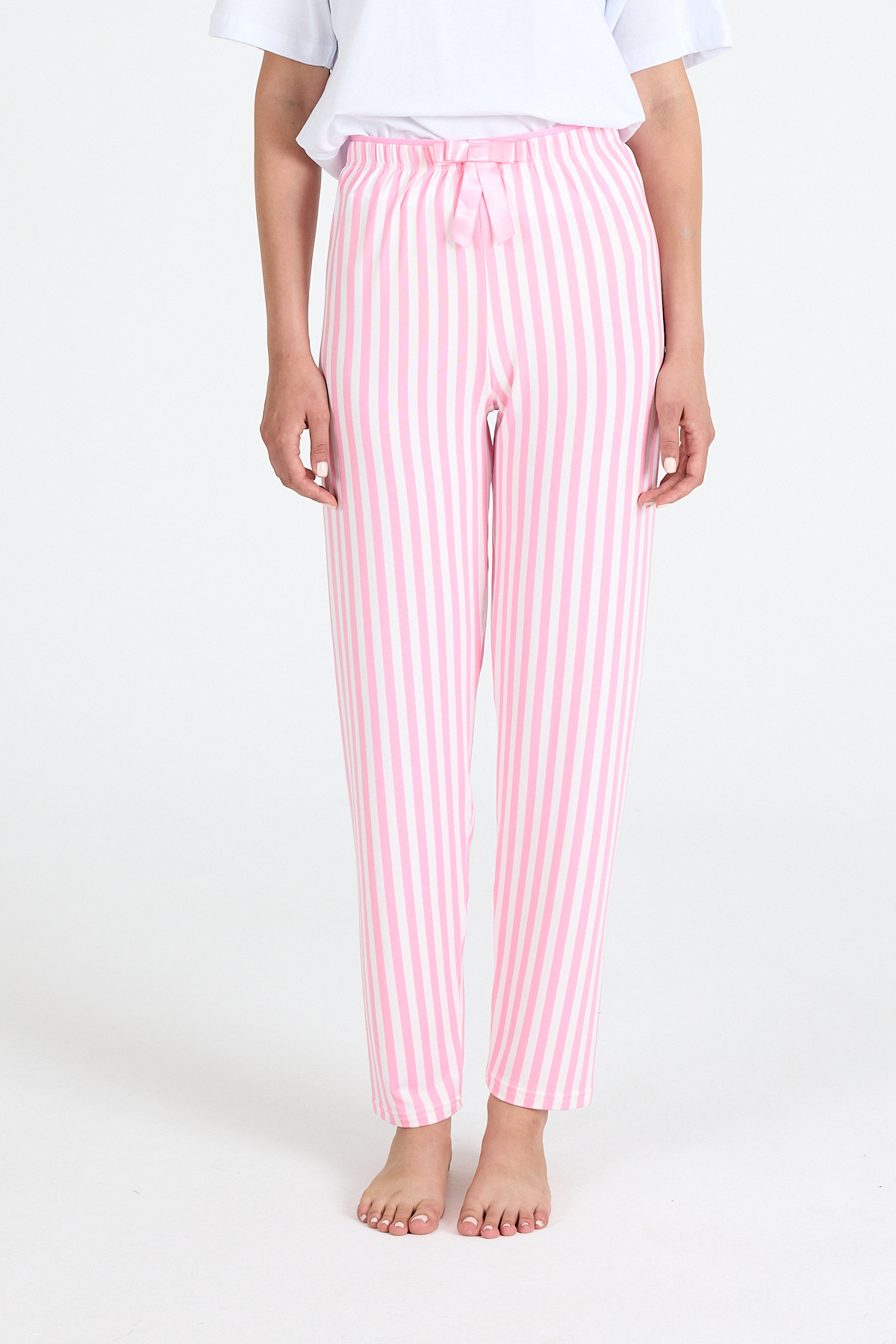 Pembe Çizgili Pijama Altı 4523 - 3