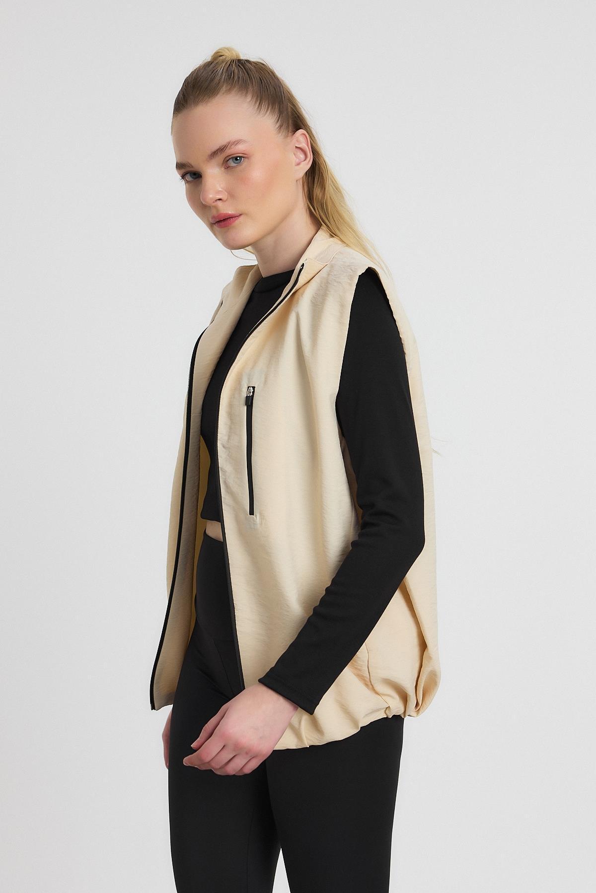 Taş Yan Cepli Sıfır Kol Yelek 4523A - 7