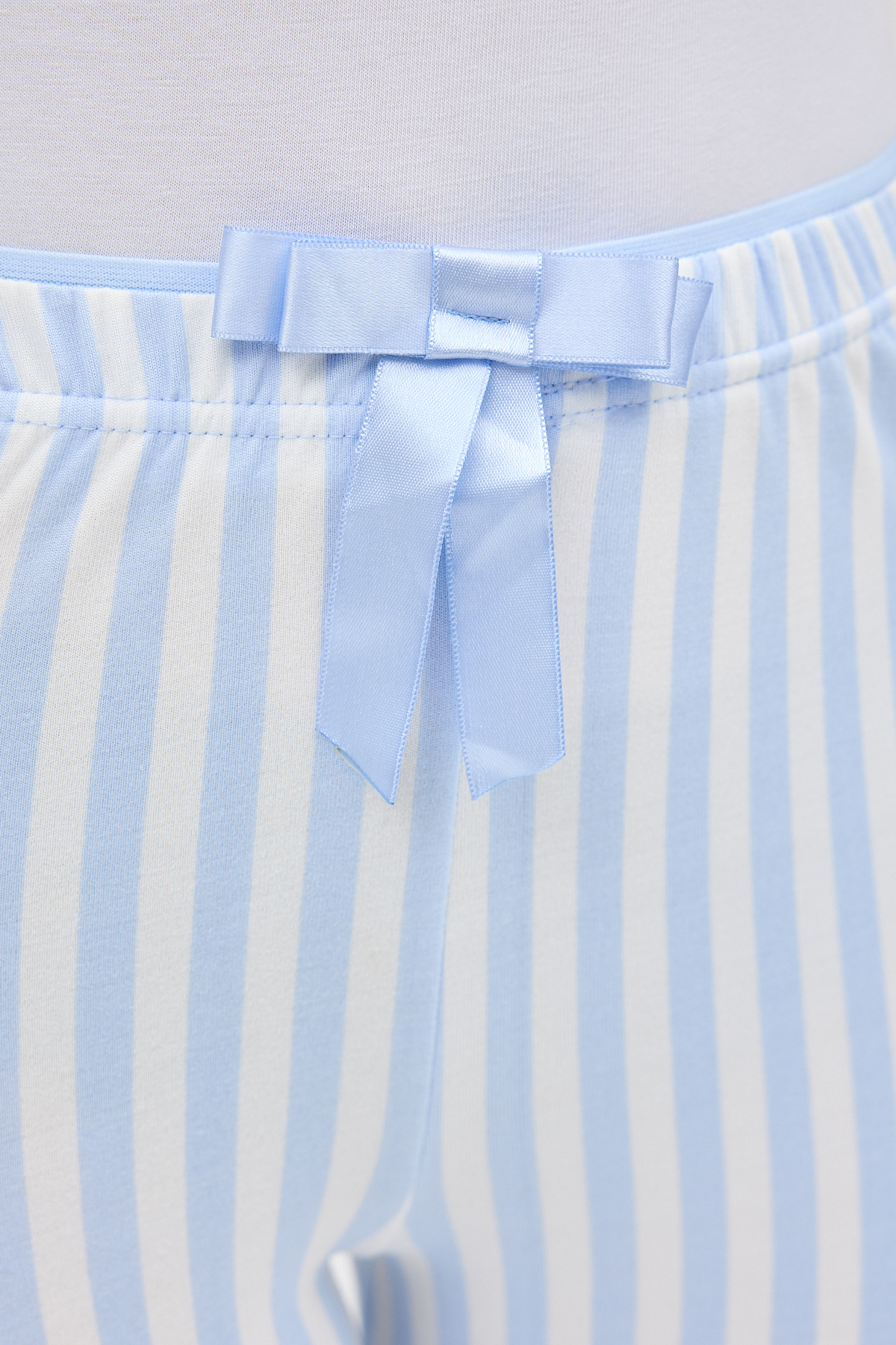 Mavi Çizgi Desenli Lastik Bel Kadın Pijama Altı 4527 - 4