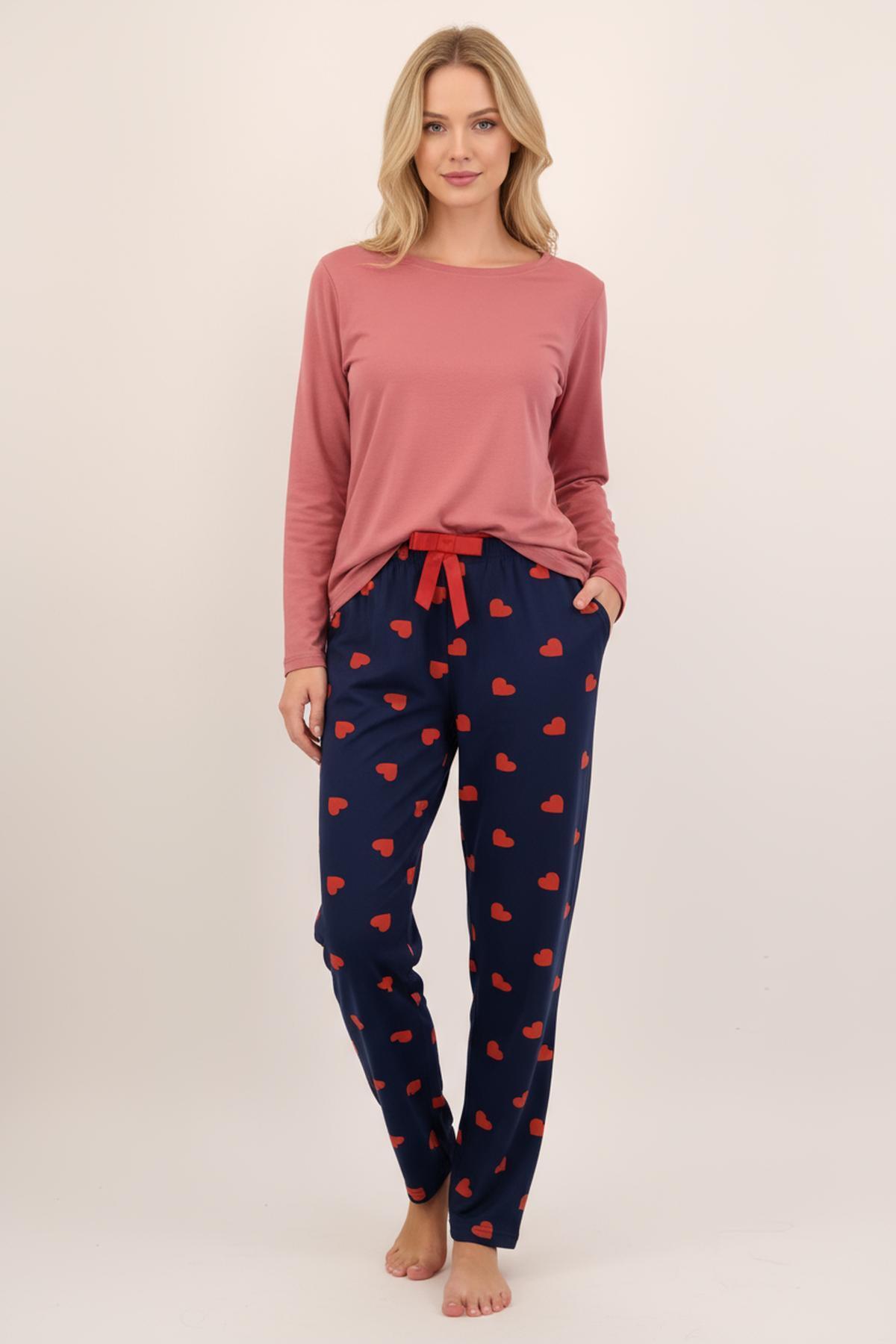 Kalp Desen Pijama 4530 Laci - RAYS