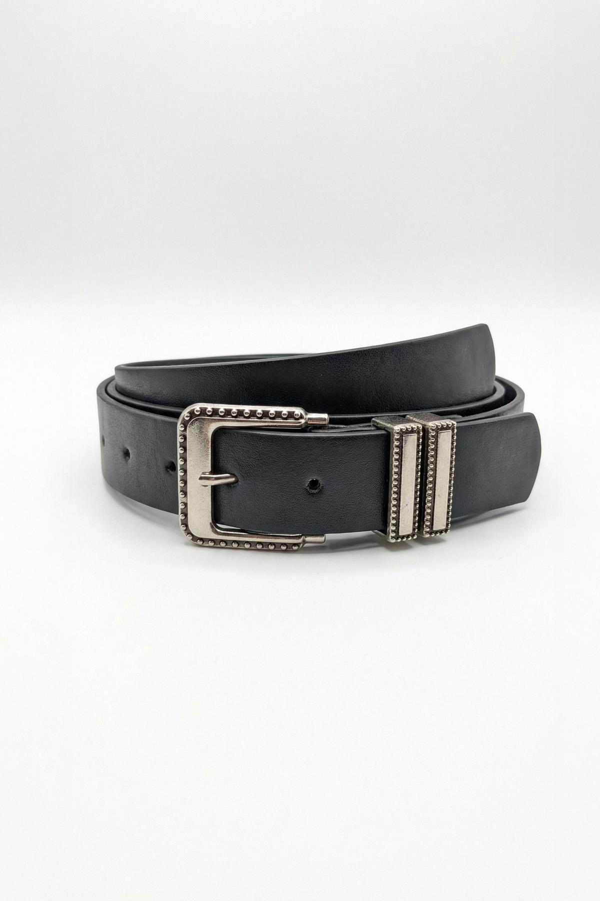 Siyah Toka İşlemeli Kemer 454 