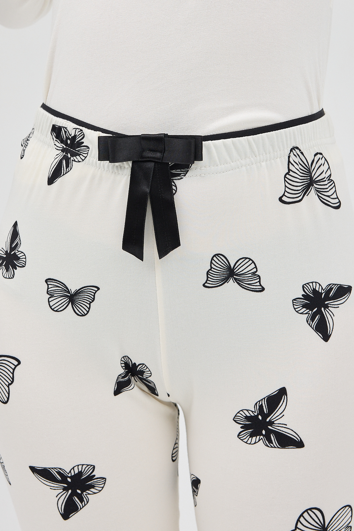 Beyaz Desenli Kadın Pijama 4541 - 4