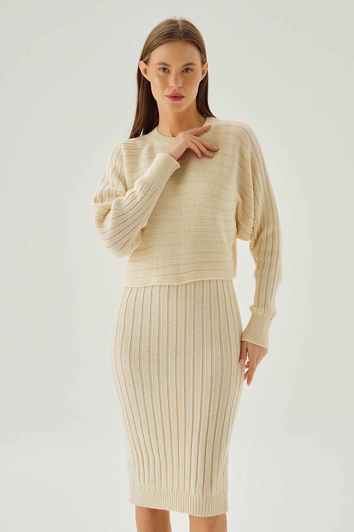 Bej Kazak Elbise Takım 4595 - 6