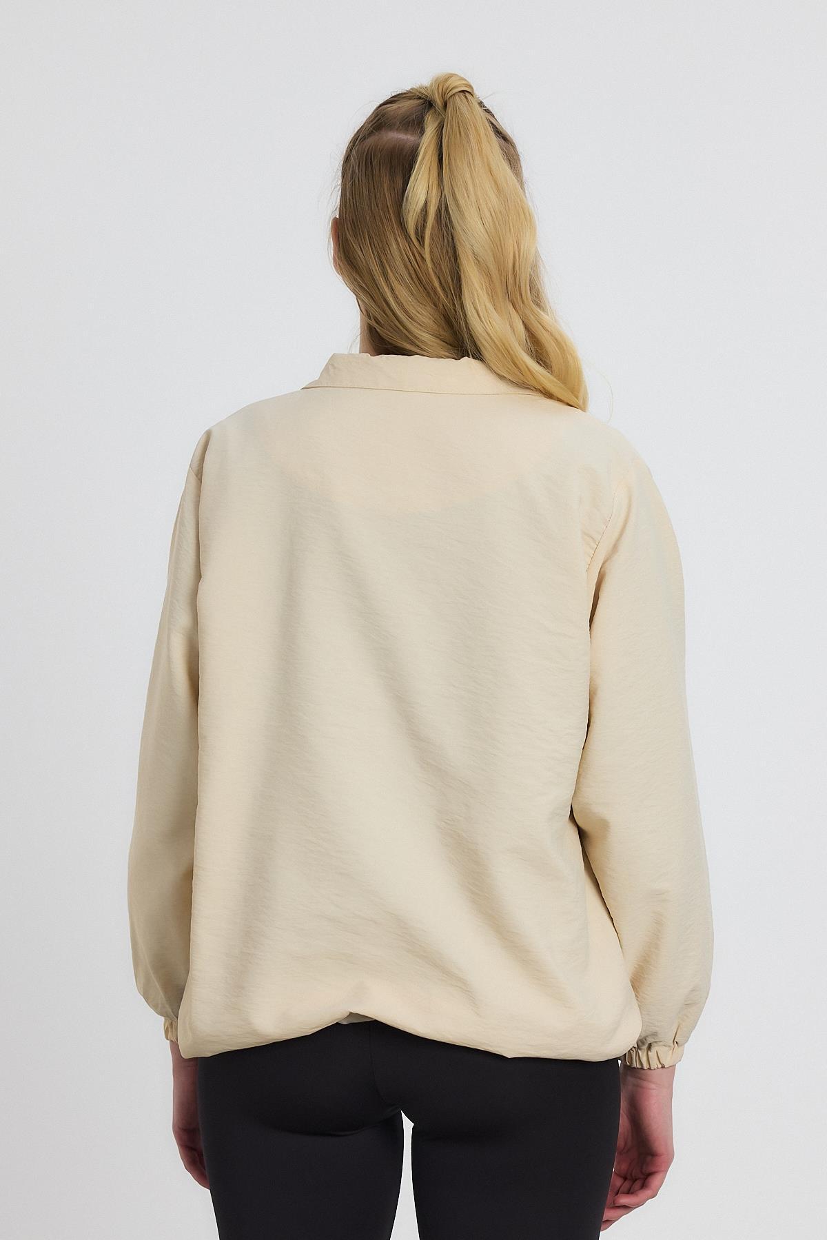 Taş Kol Lastikli Cepli Ceket 4611A - 5