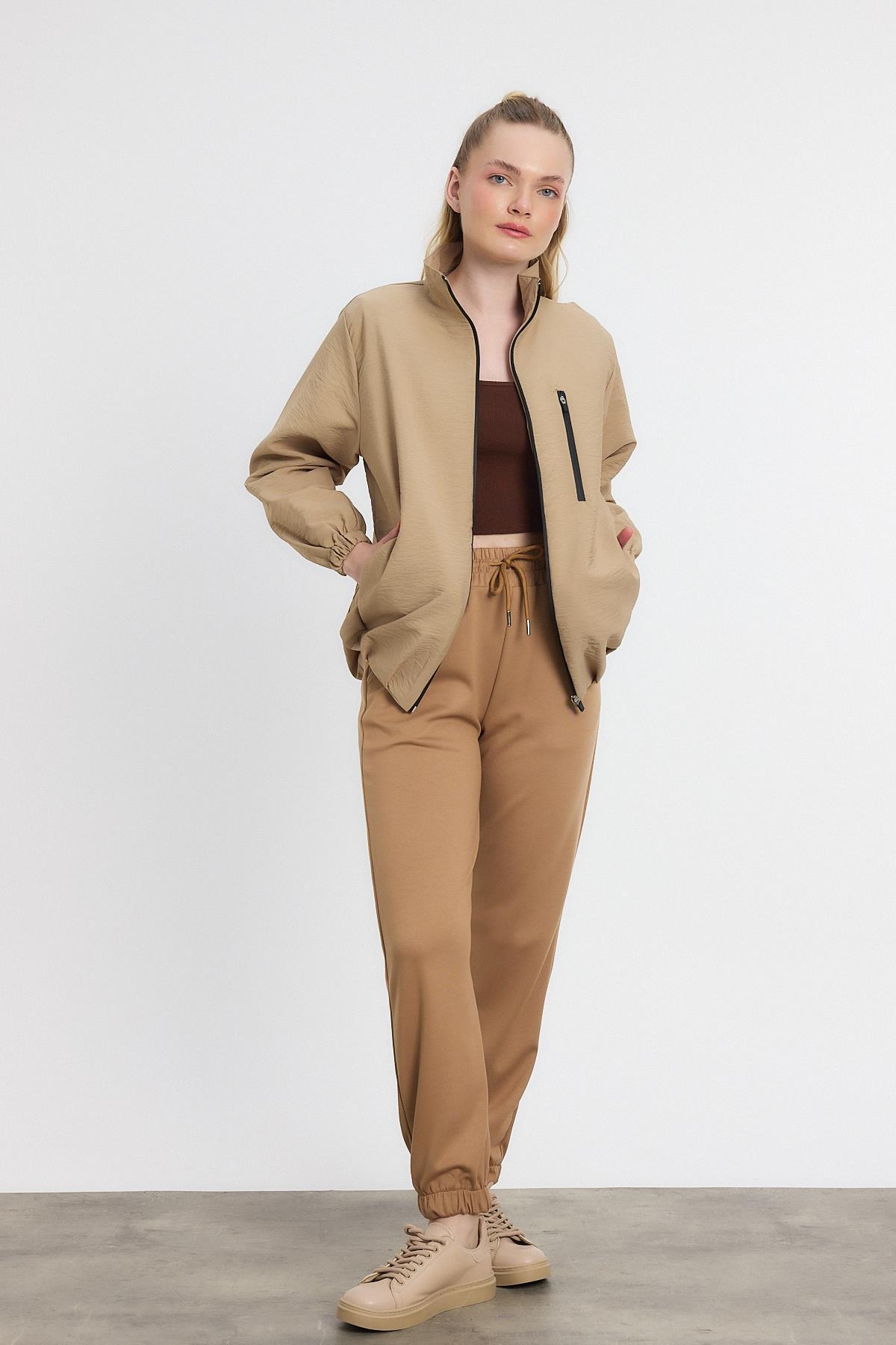 Vizon Kol Lastikli Cepli Ceket 4611A - 7