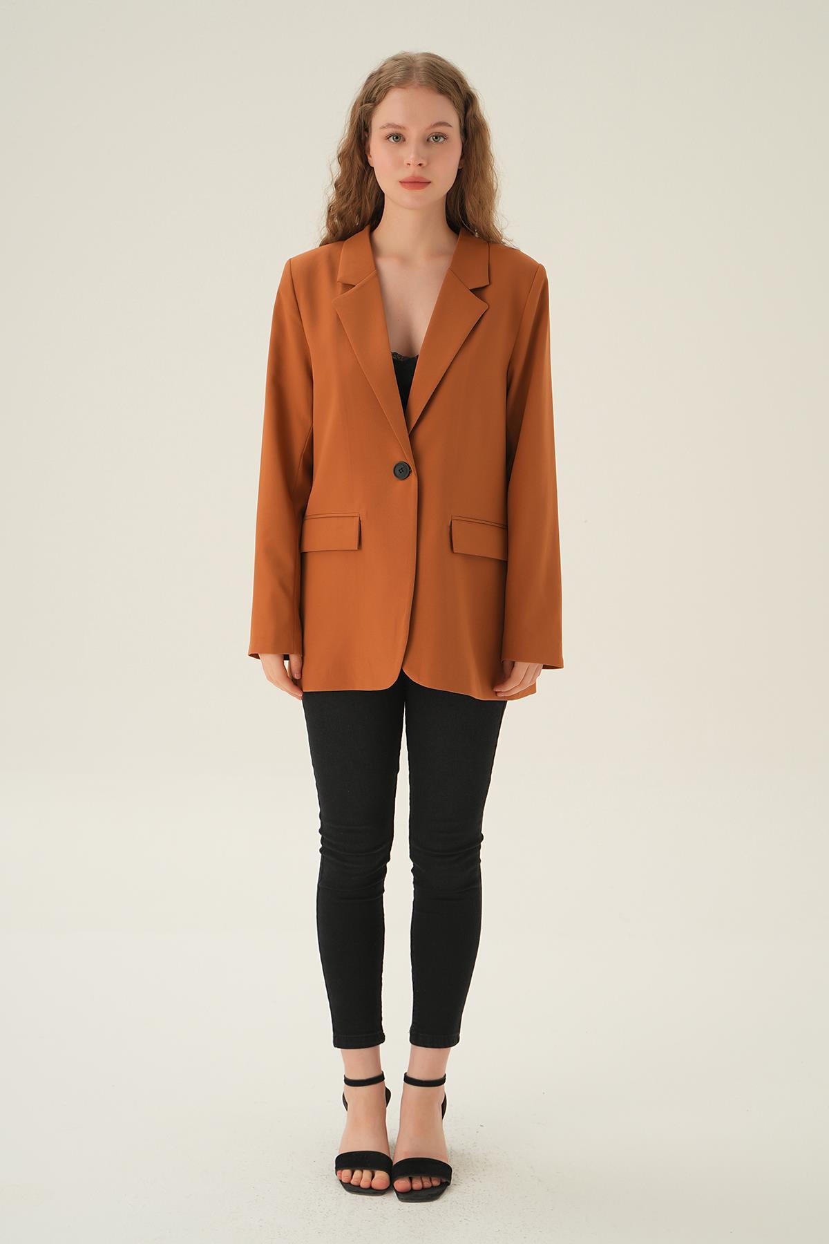 Taba Cepli Klasik Ceket 4618 - 6