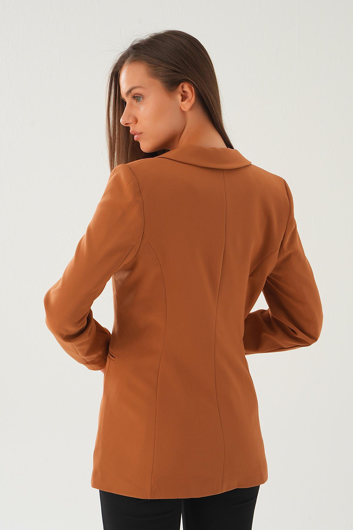 Taba Kol Çizgi Detay Cepli Ceket 4705 - 5